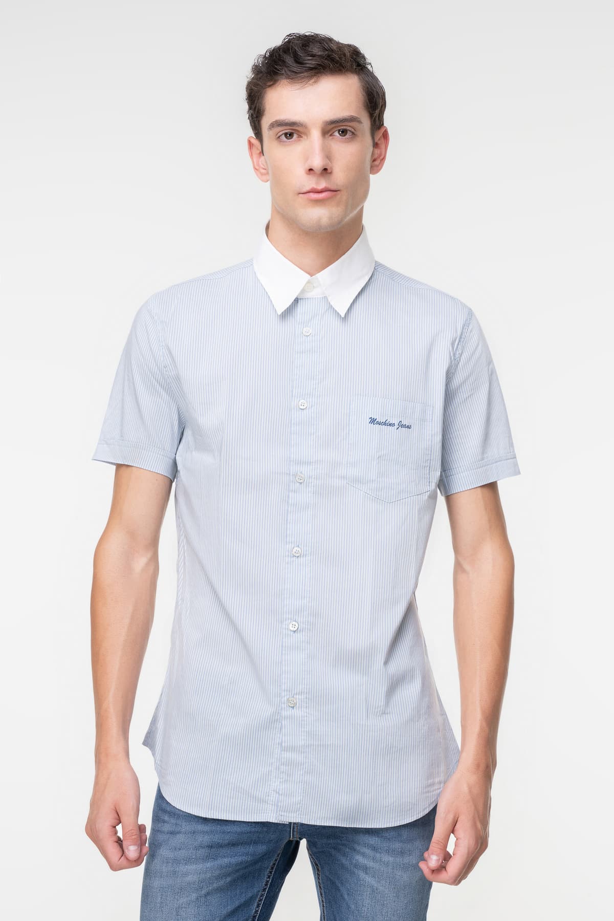 Men's Shirts Moschino Blue