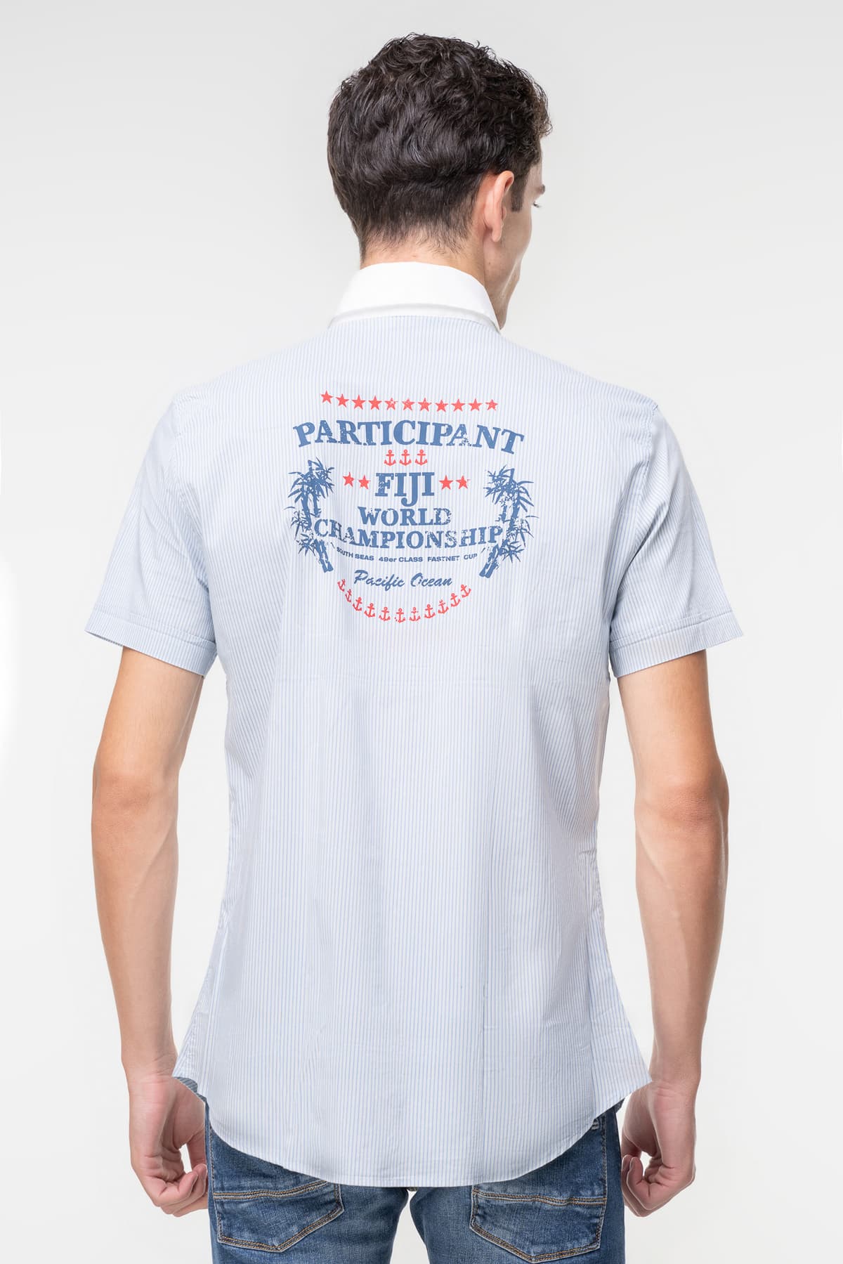 Men's Shirts Moschino Blue