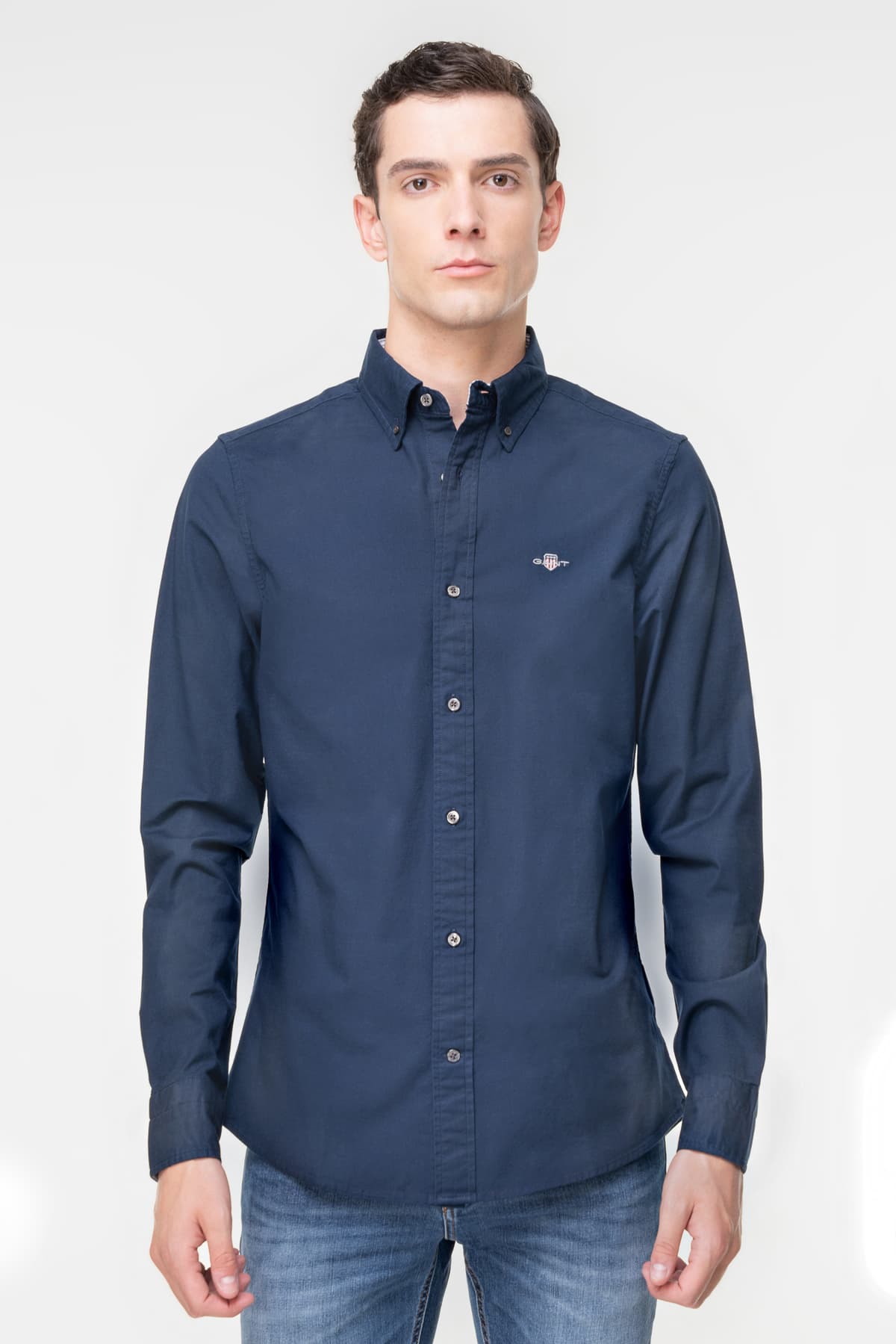 Men's Shirts Gant Blue