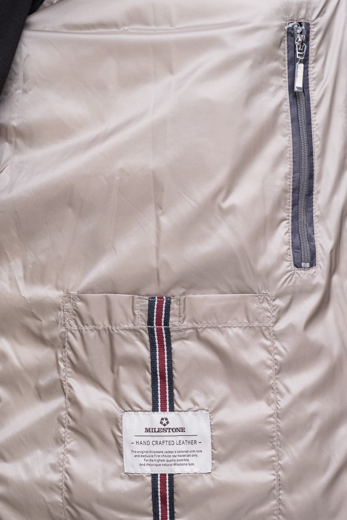 Men's Leather Jackets Milestone Gray