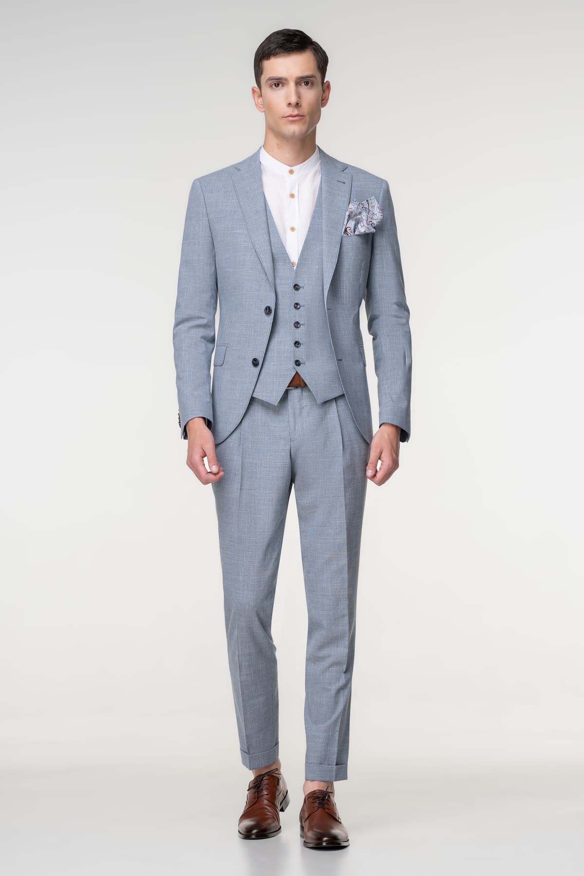 Men's Suits Fragosto Blue