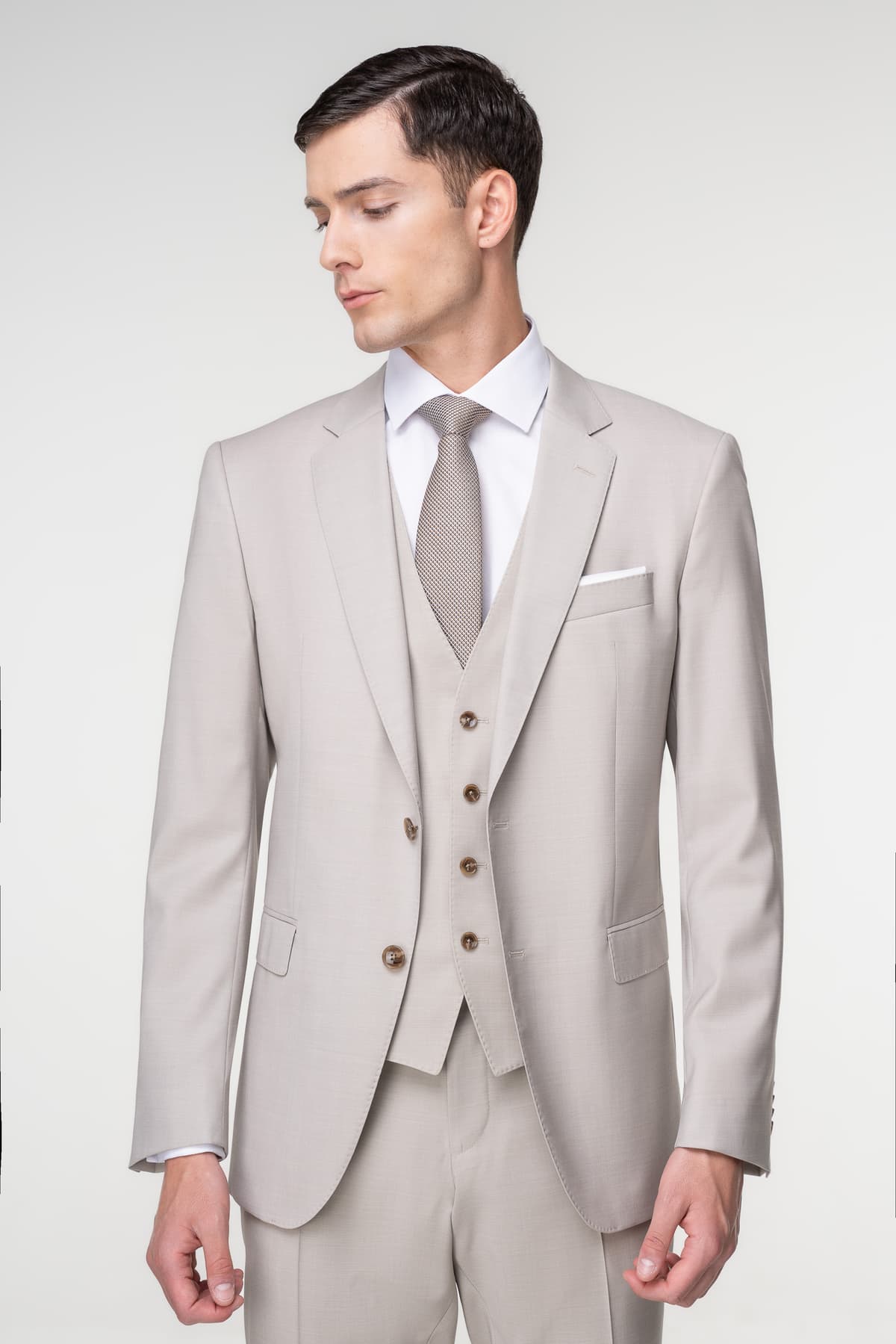 Men's Suits Boss Beige