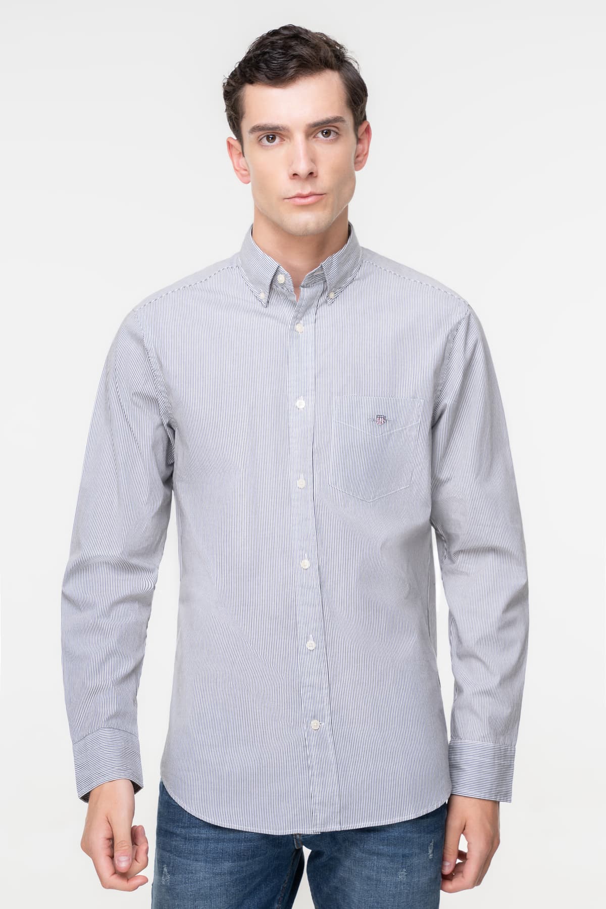 Men's Shirts Gant Blue