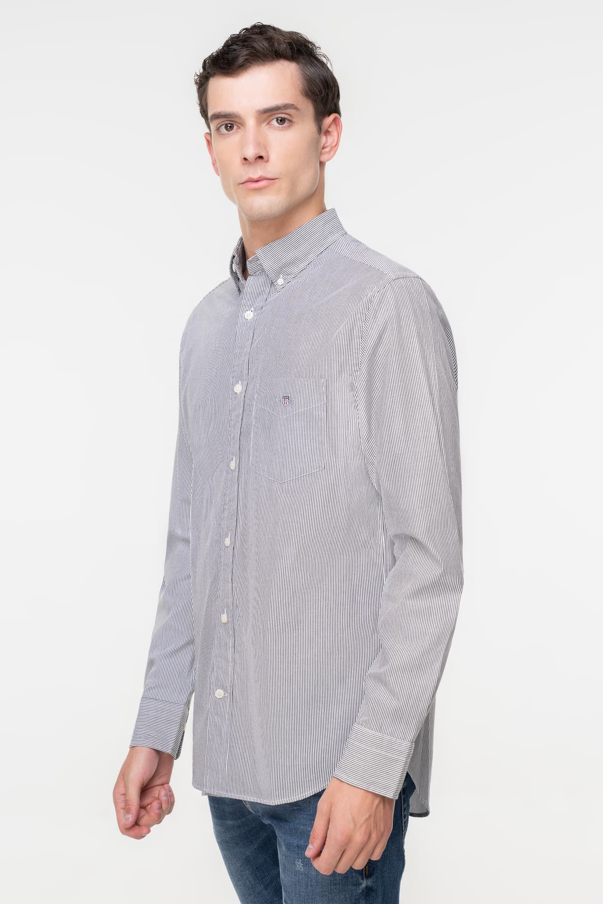 Men's Shirts Gant Black