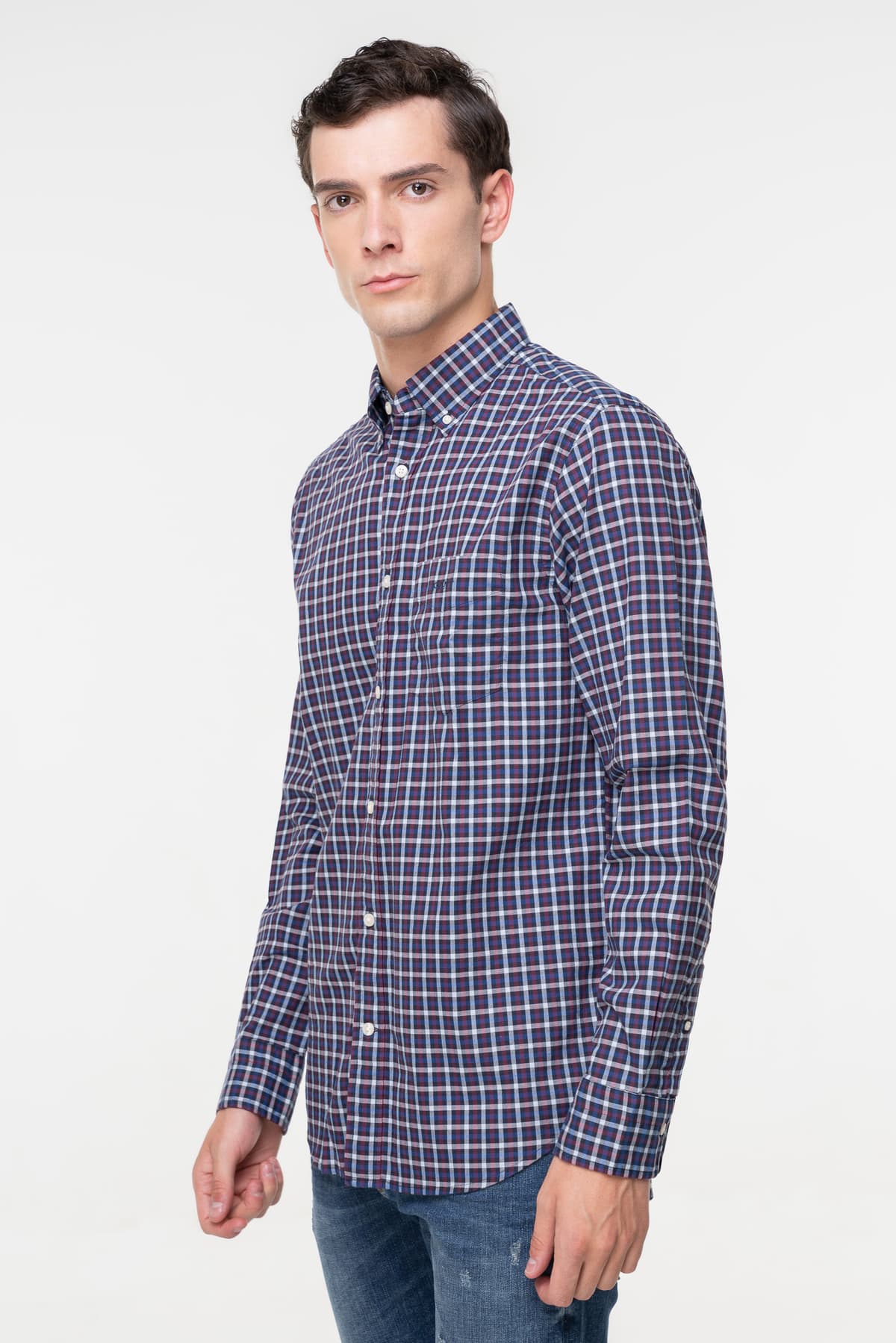 Men's Shirts Gant Blue