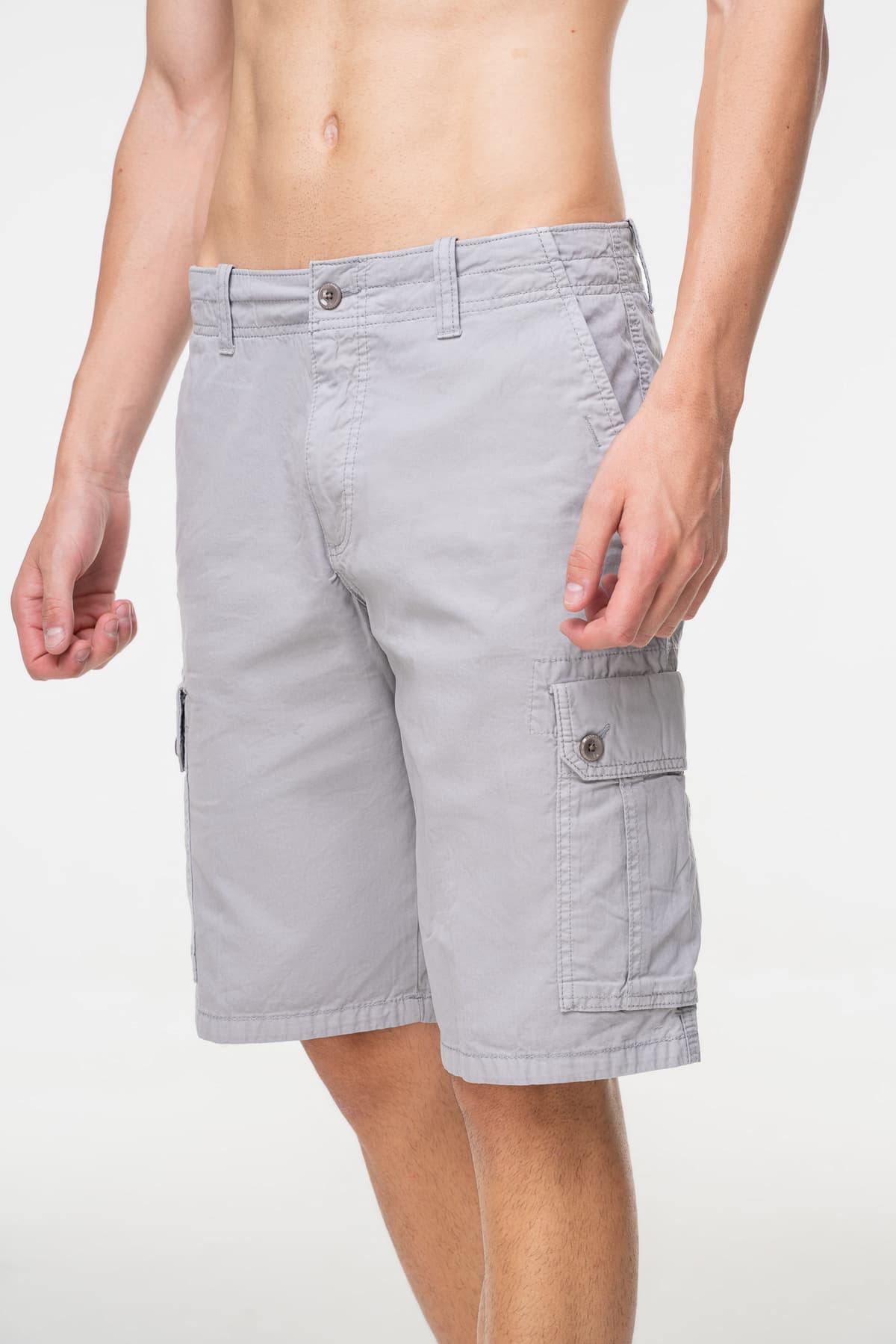 Men's Cargo Shorts Bugatti Sportswear Gray