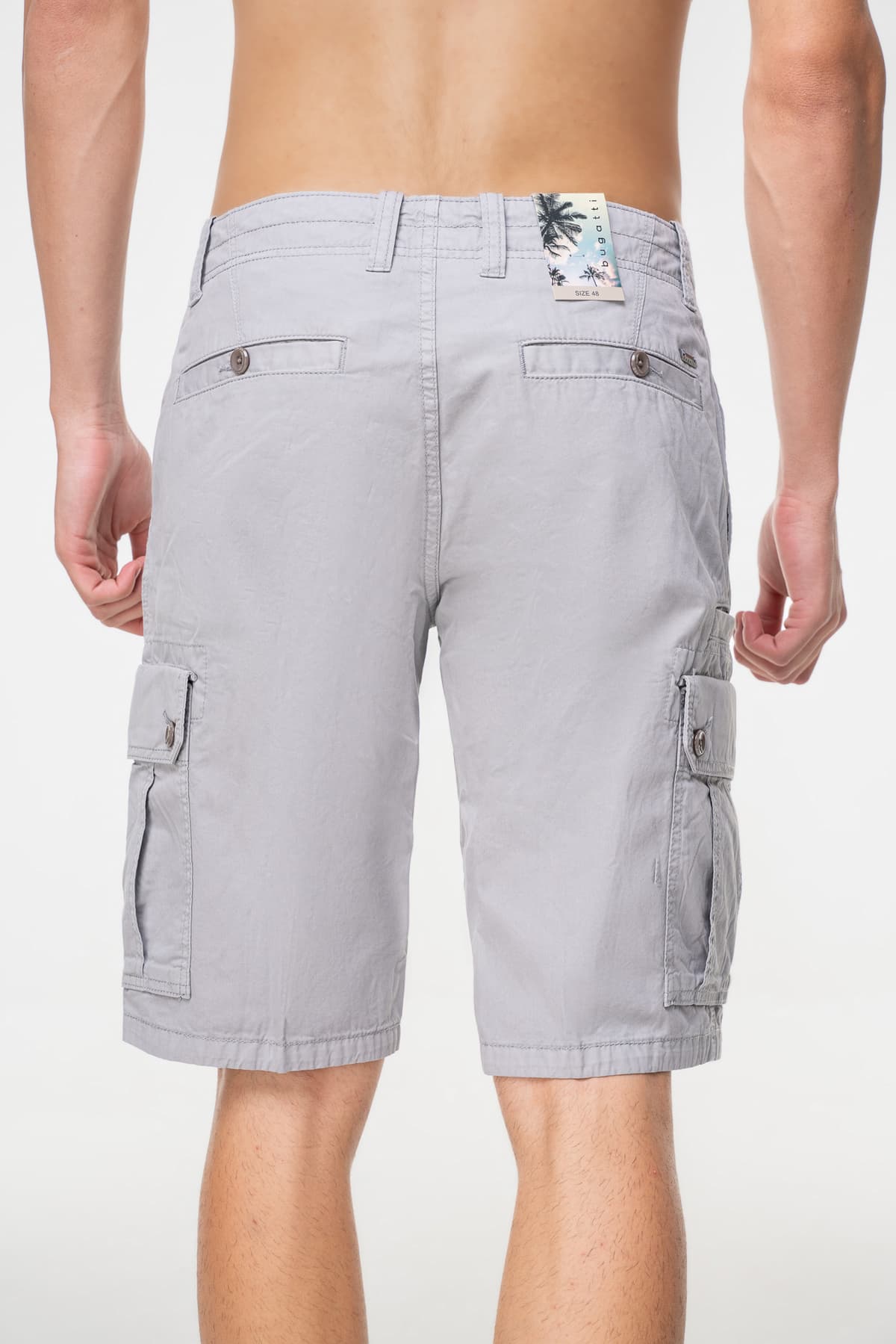 Men's Cargo Shorts Bugatti Sportswear Gray