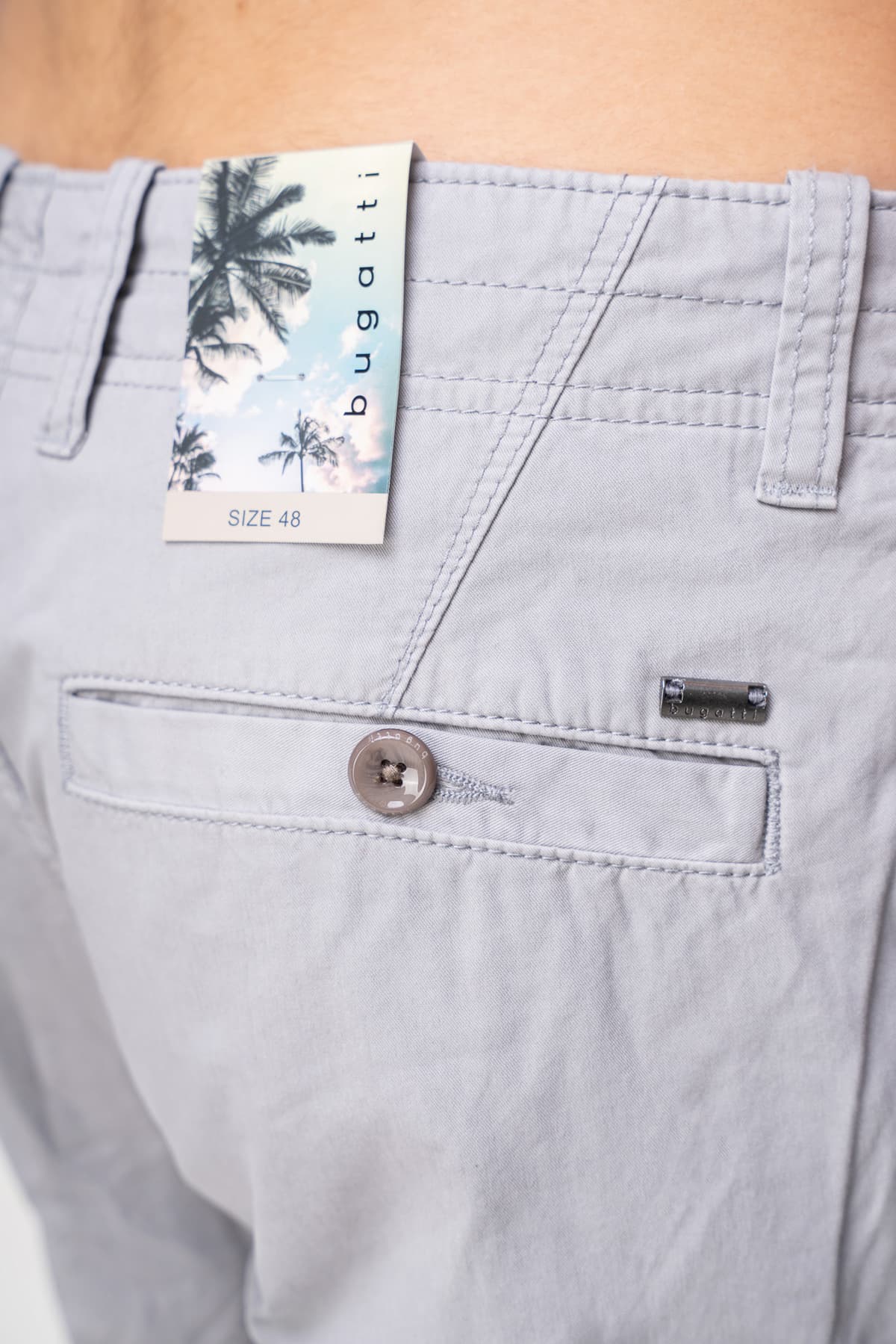 Men's Cargo Shorts Bugatti Sportswear Gray