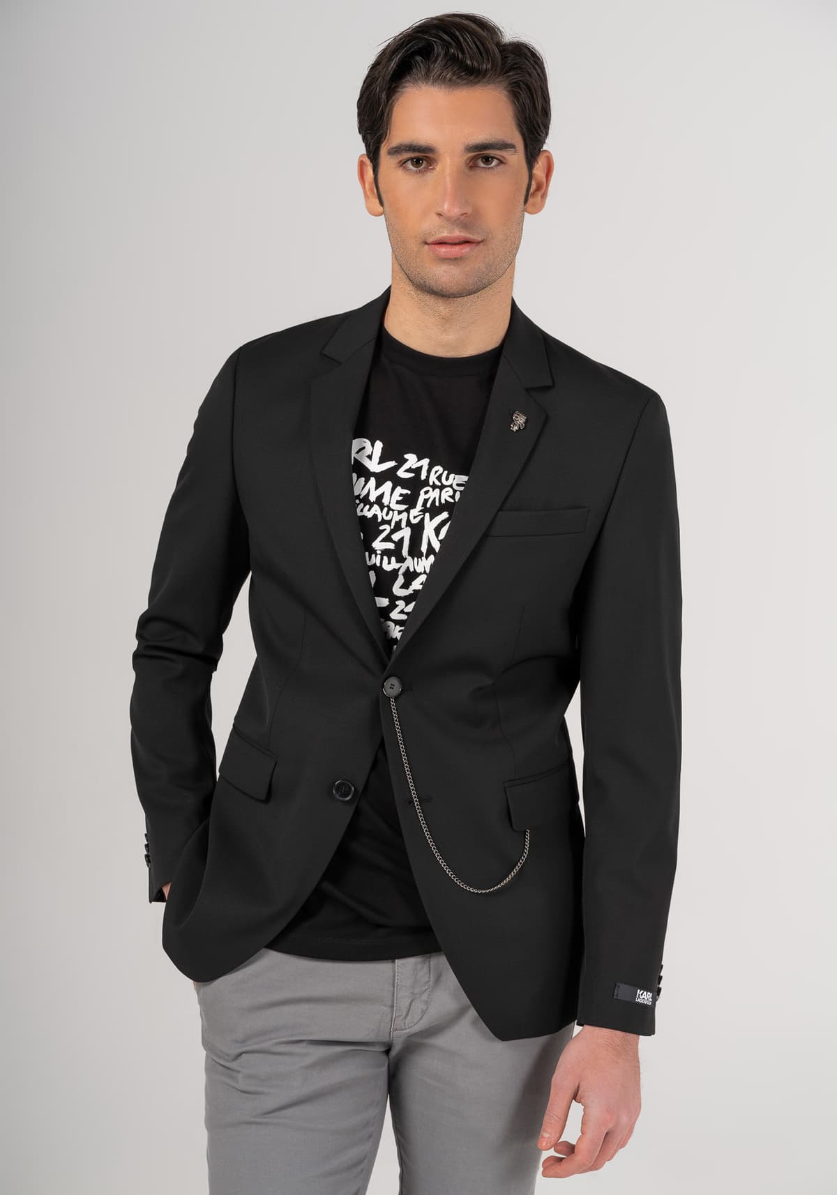 Men's Blazers Karl Lagerfeld Black