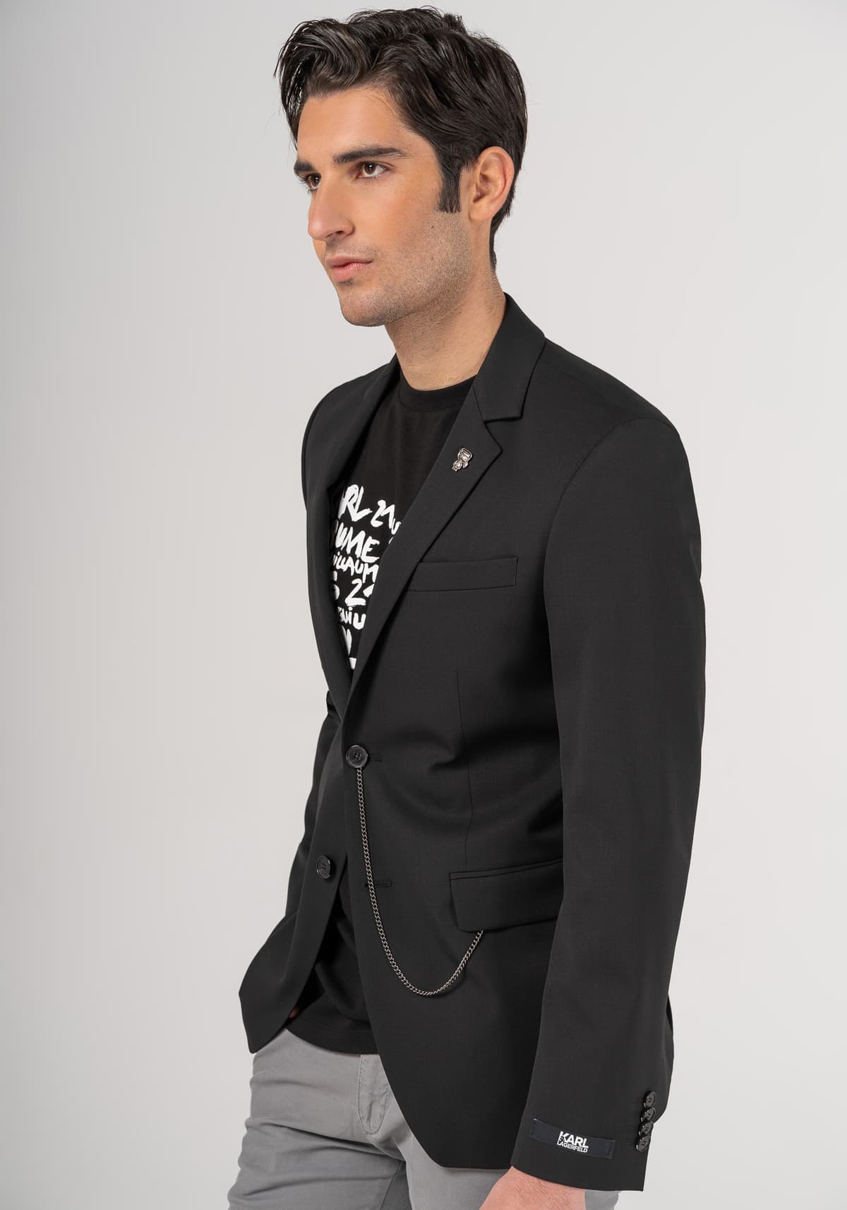 Men's Blazers Karl Lagerfeld Black