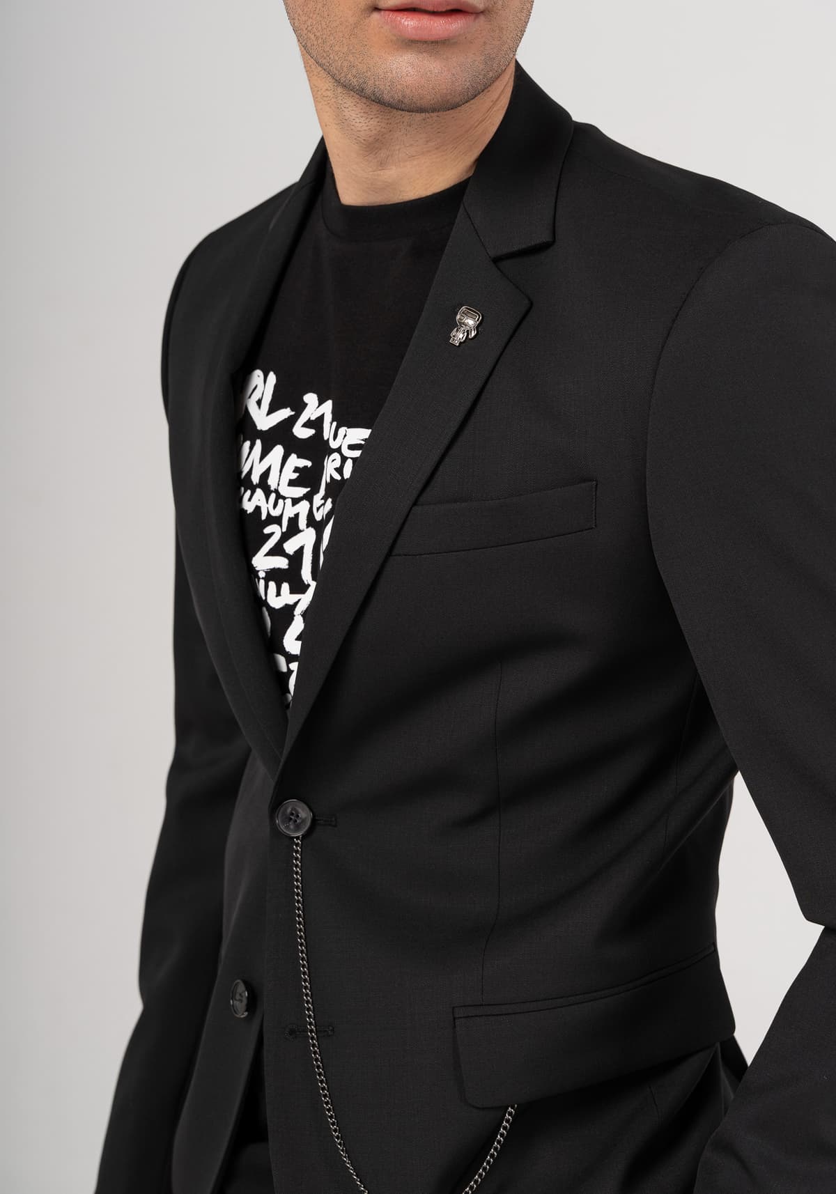 Men's Blazers Karl Lagerfeld Black