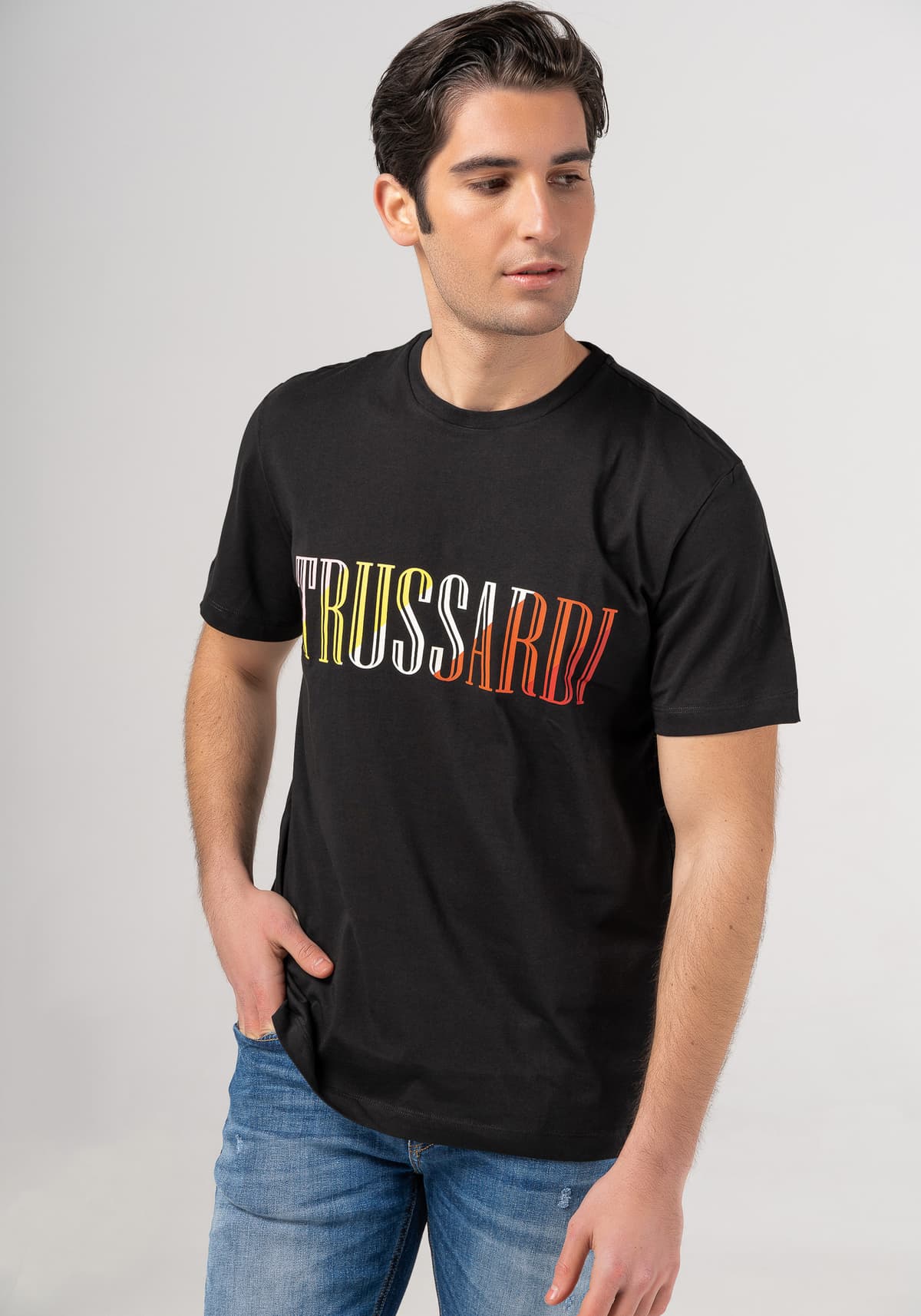 Men's T-Shirts Trussardi Jeans Black