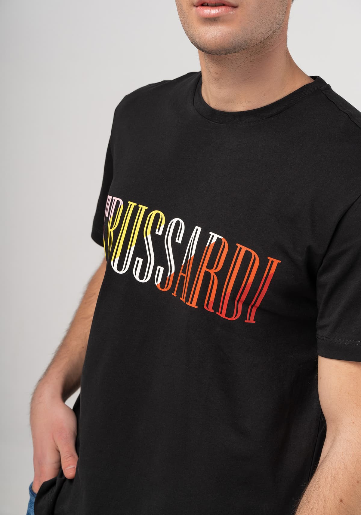 Men's T-Shirts Trussardi Jeans Black