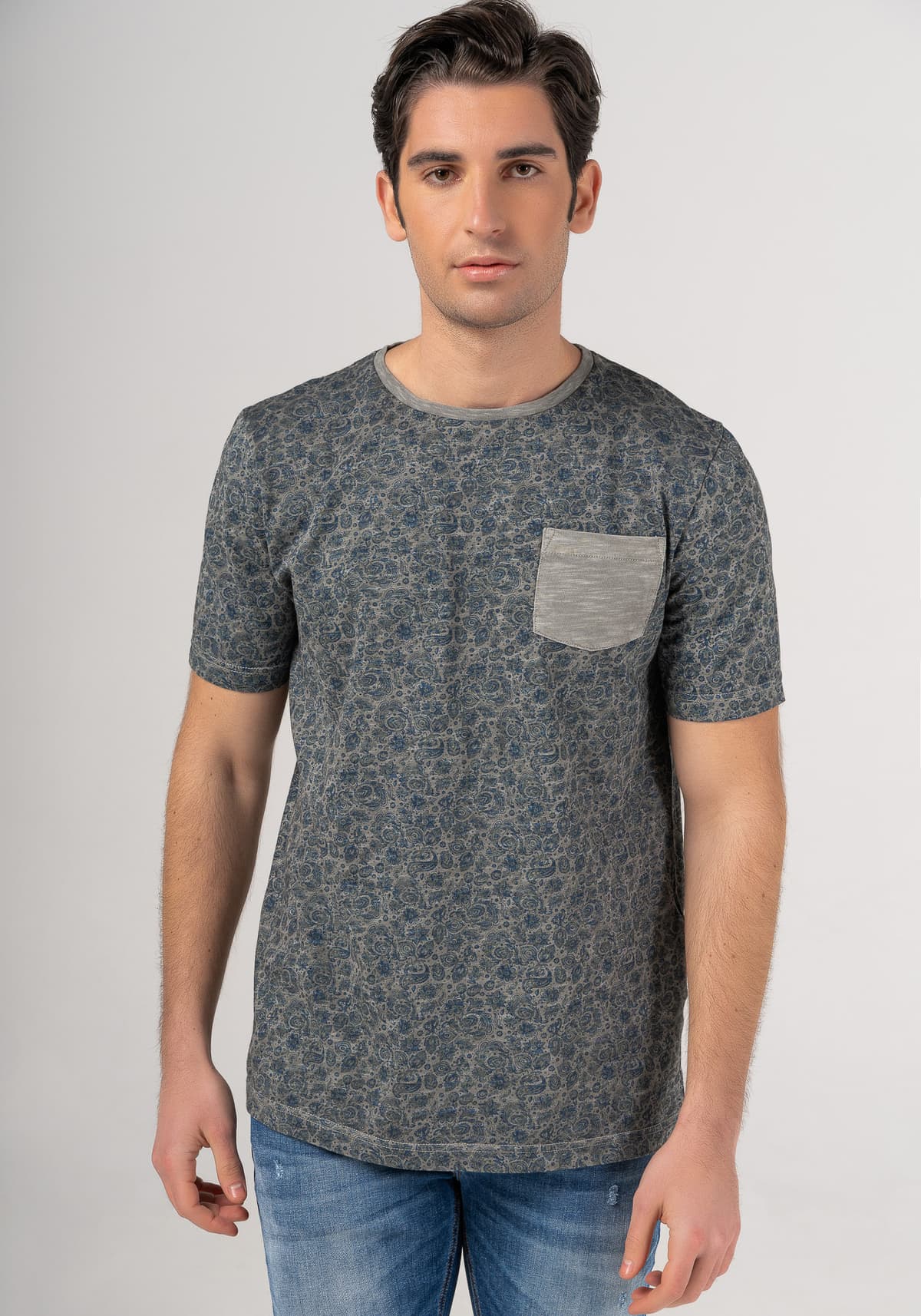 Men's T-Shirts Fynch Hatton Gray
