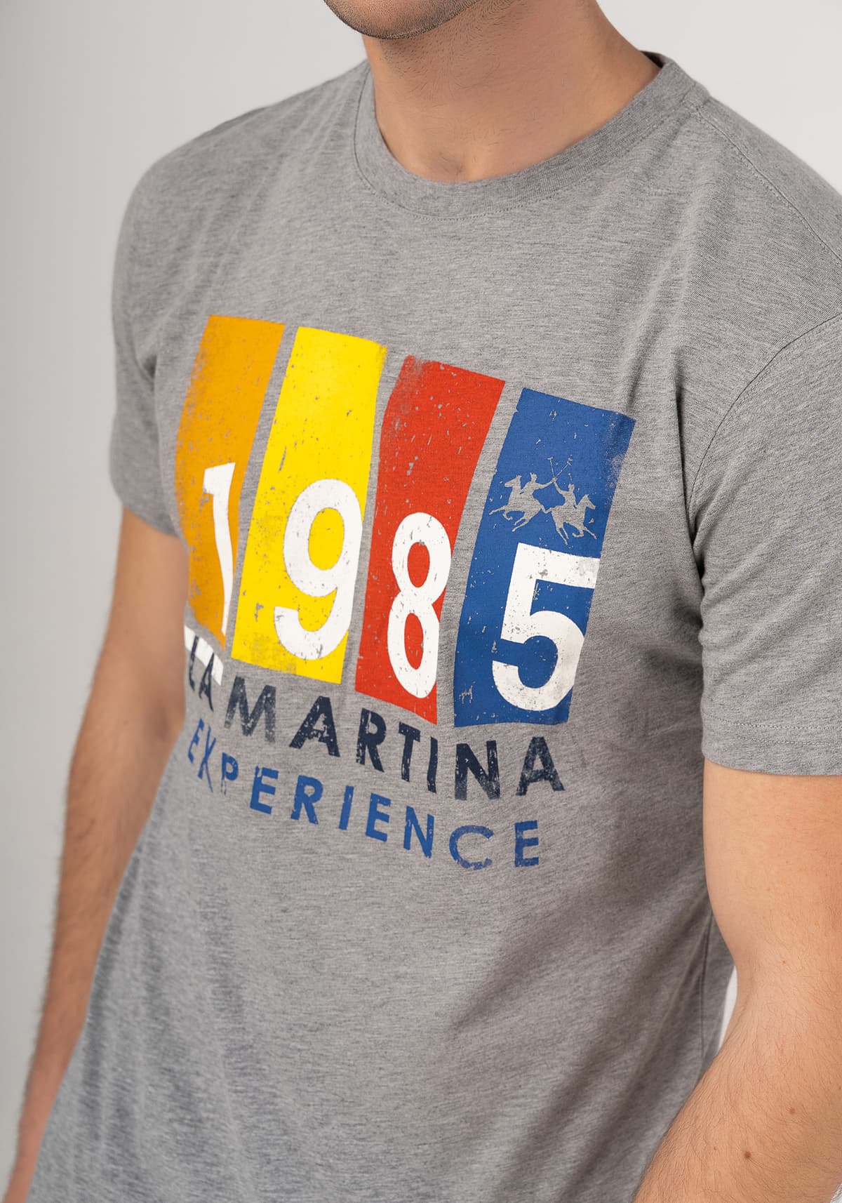 Men's T-Shirts La Martina Gray