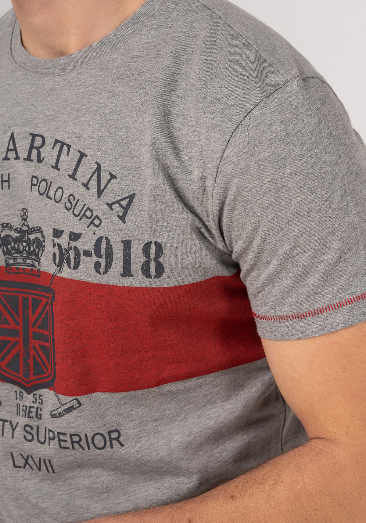 Men's T-Shirts La Martina Gray