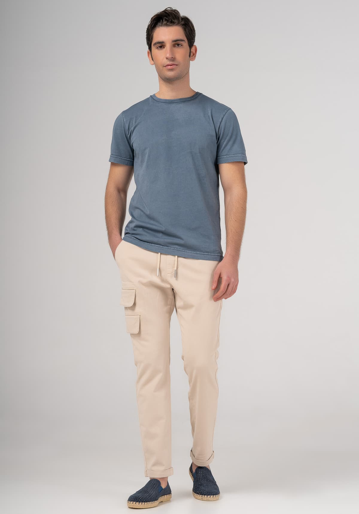 Crossley Καλοκαιρινό T Shirt της σειράς Basic - HUNTC 784C Blue