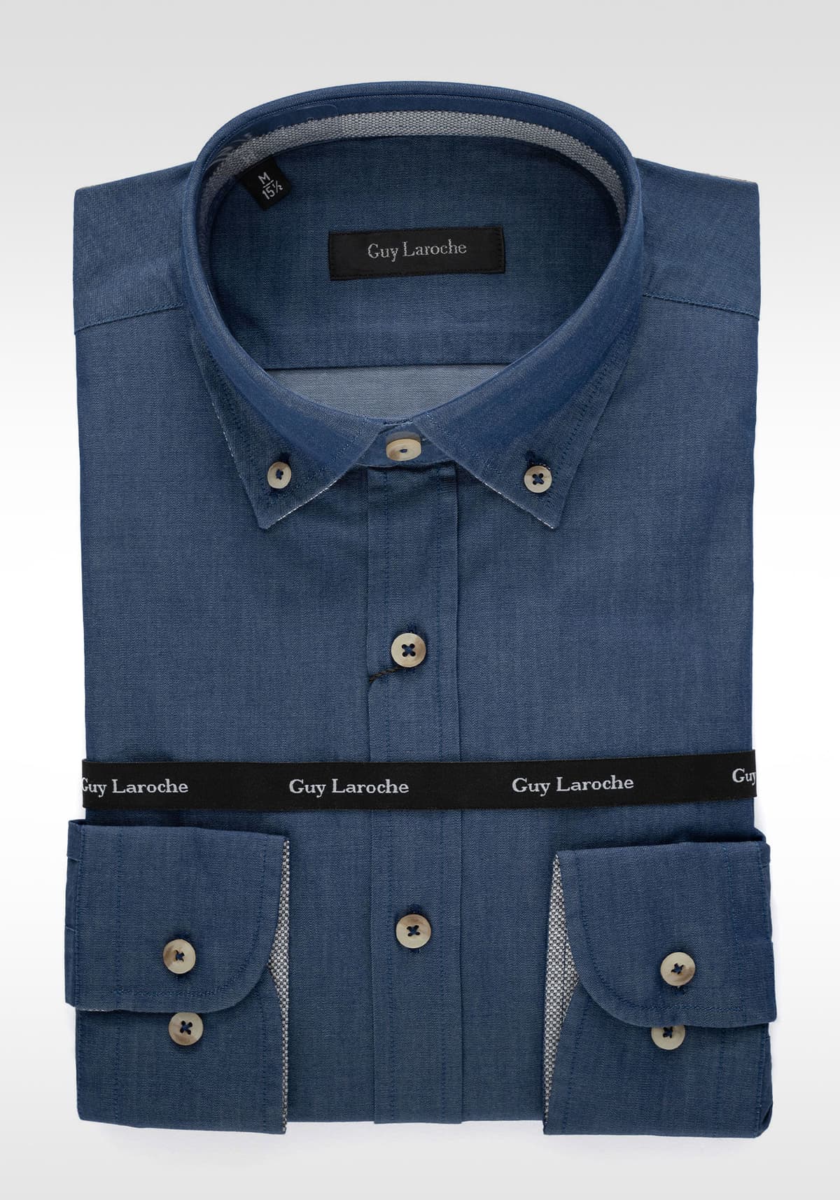Guy Laroche Πουκάμισο της σειράς Button Bown - GL2318298 4 Blue