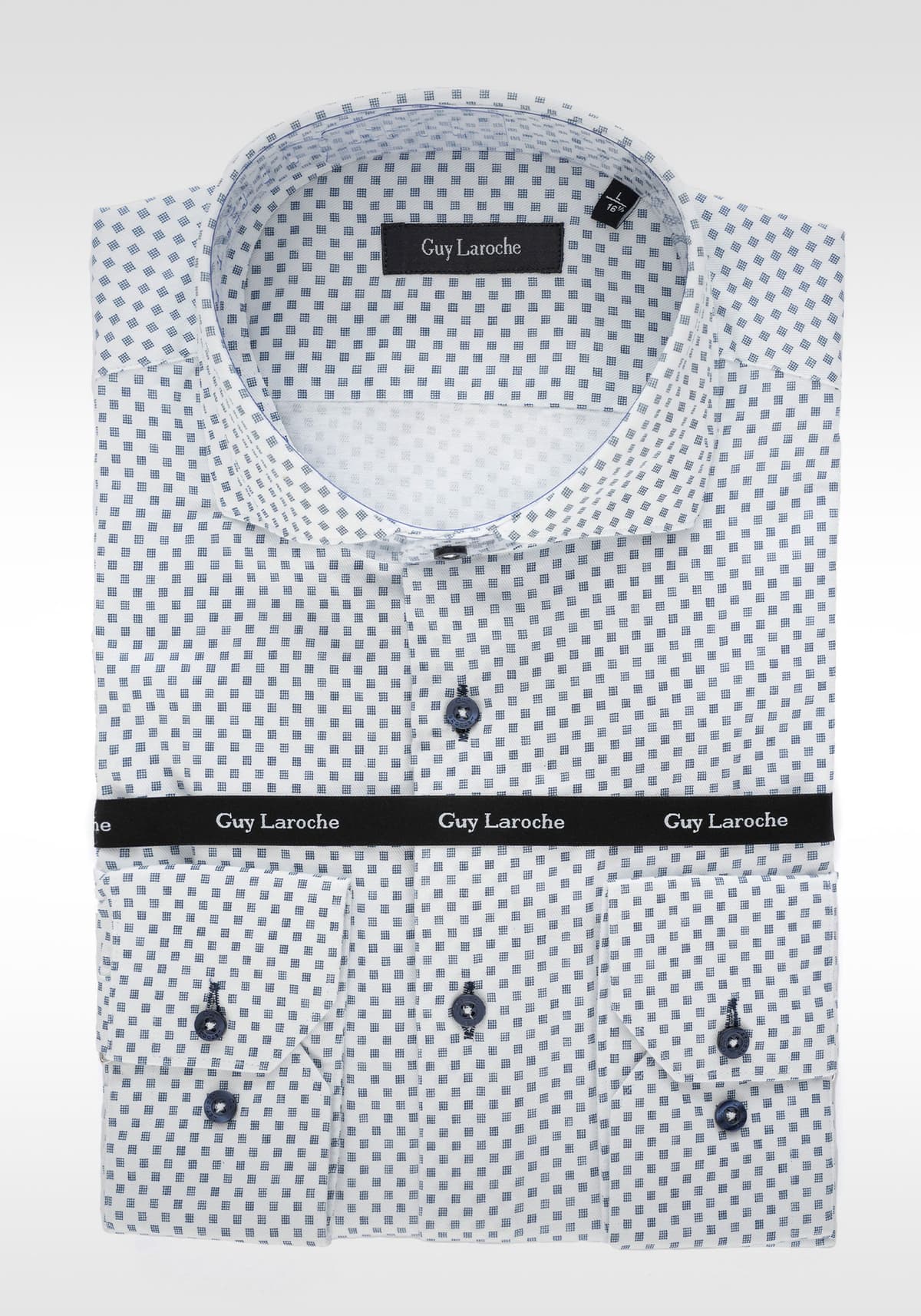 Guy Laroche Πουκάμισο της σειράς Micropattern - GL2318712 CL 1 Blue