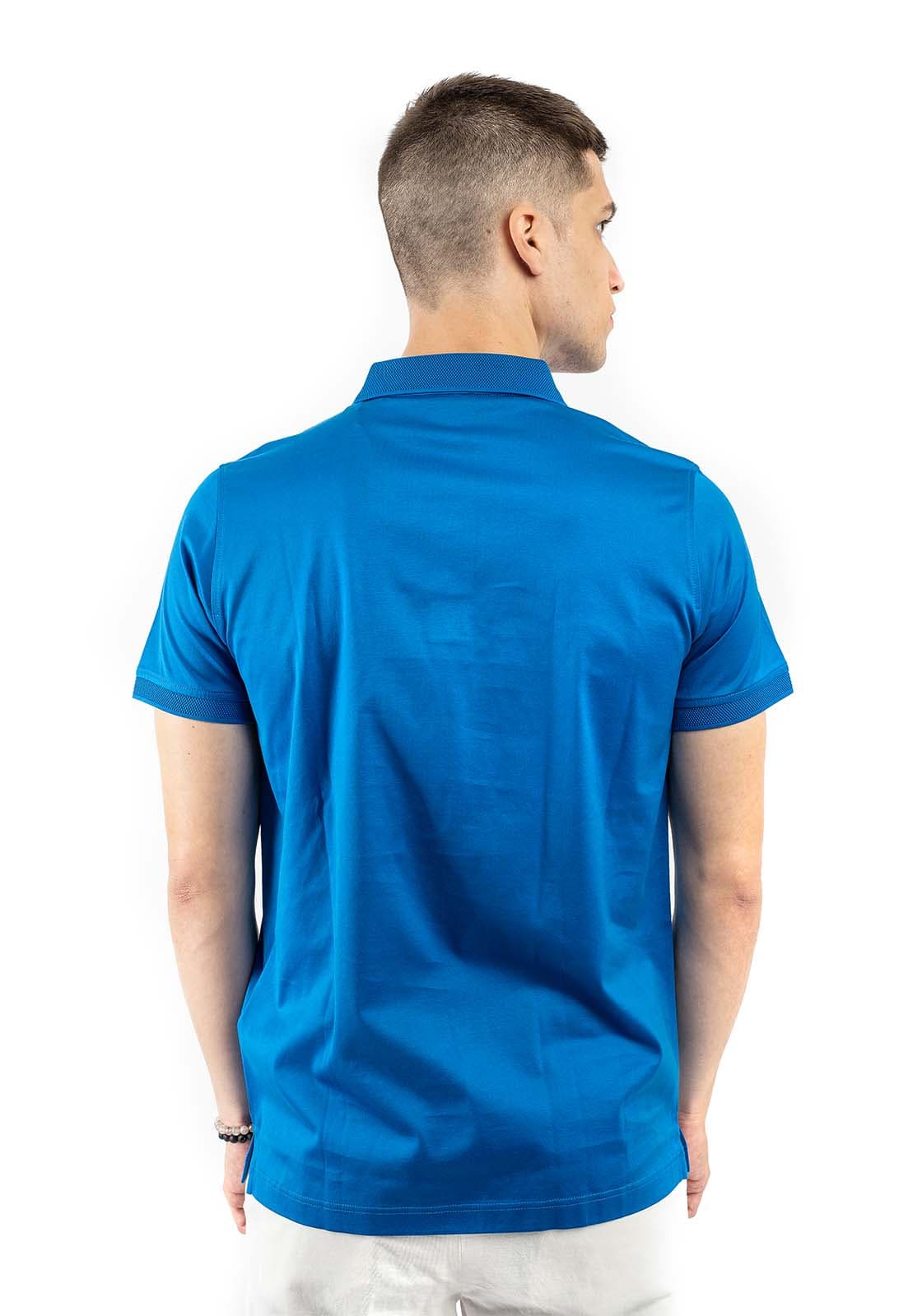 Κοντομάνικη Pique Polo Μπλούζα - Blue 660