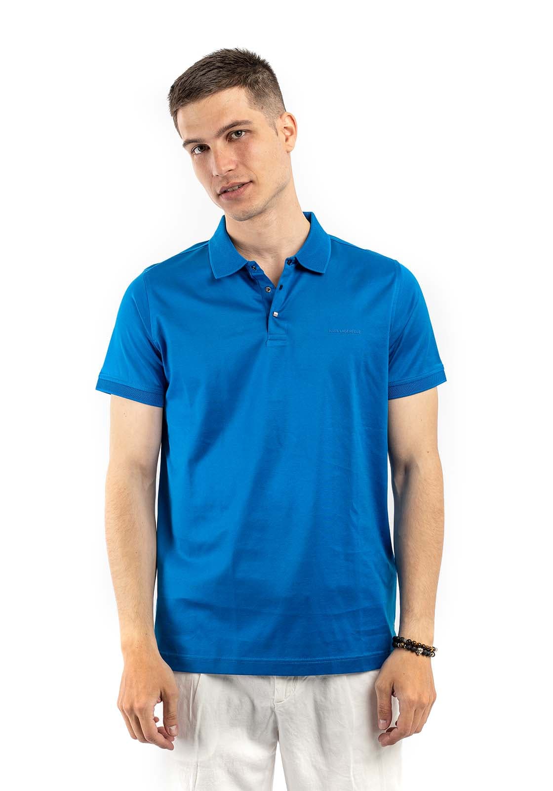 Men's Polo Shirts Karl Lagerfeld Blue