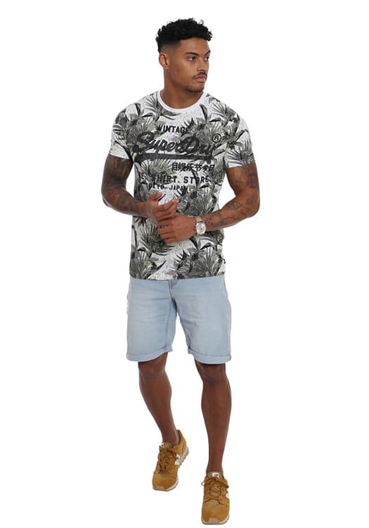 Men's T-Shirts Superdry White