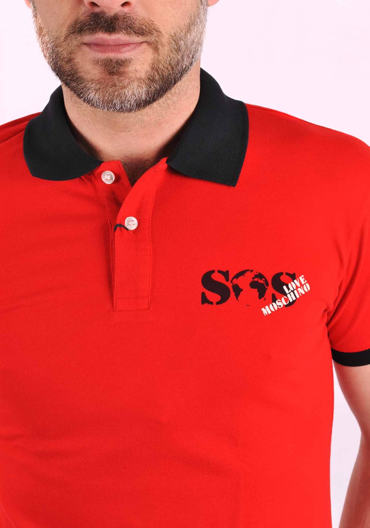 Men's Polo Shirts Moschino Red