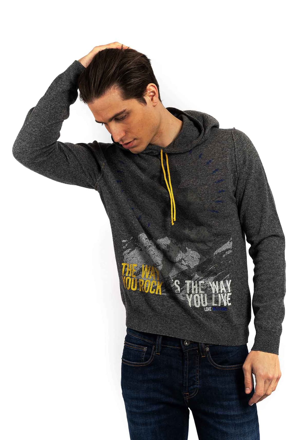 Men's Knitwear Moschino Gray