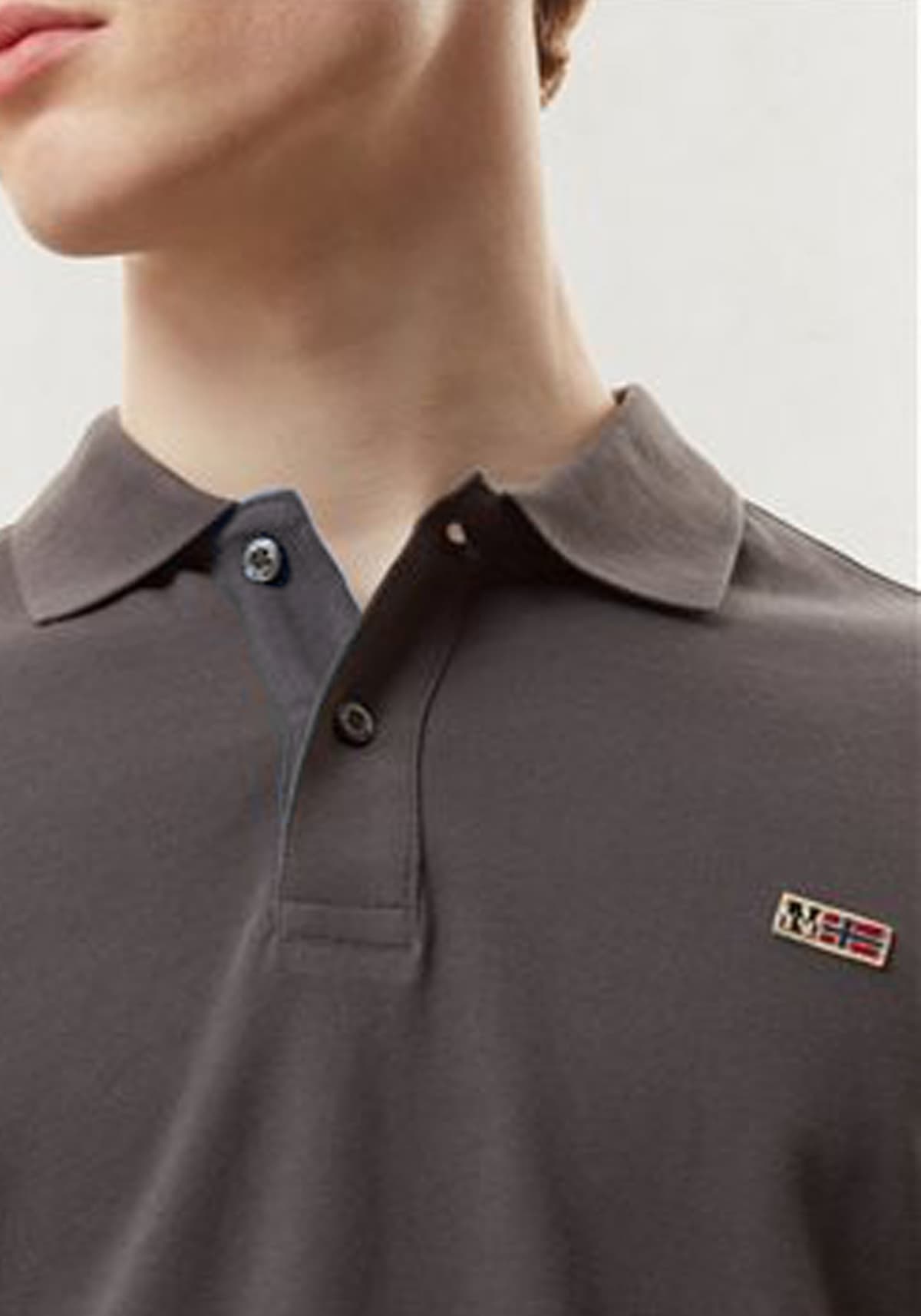 Men's Polo Shirts Napapijri Brown