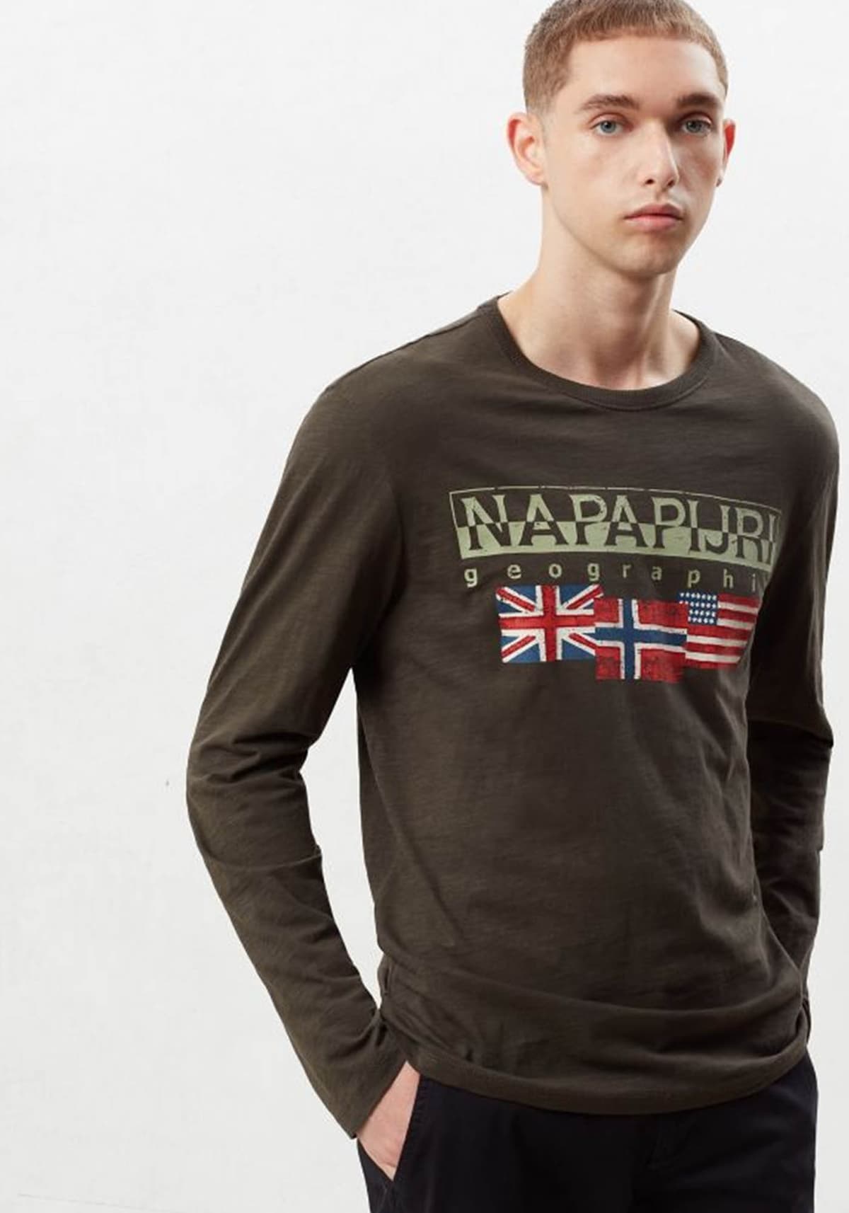 Men's T-Shirts Napapijri Green