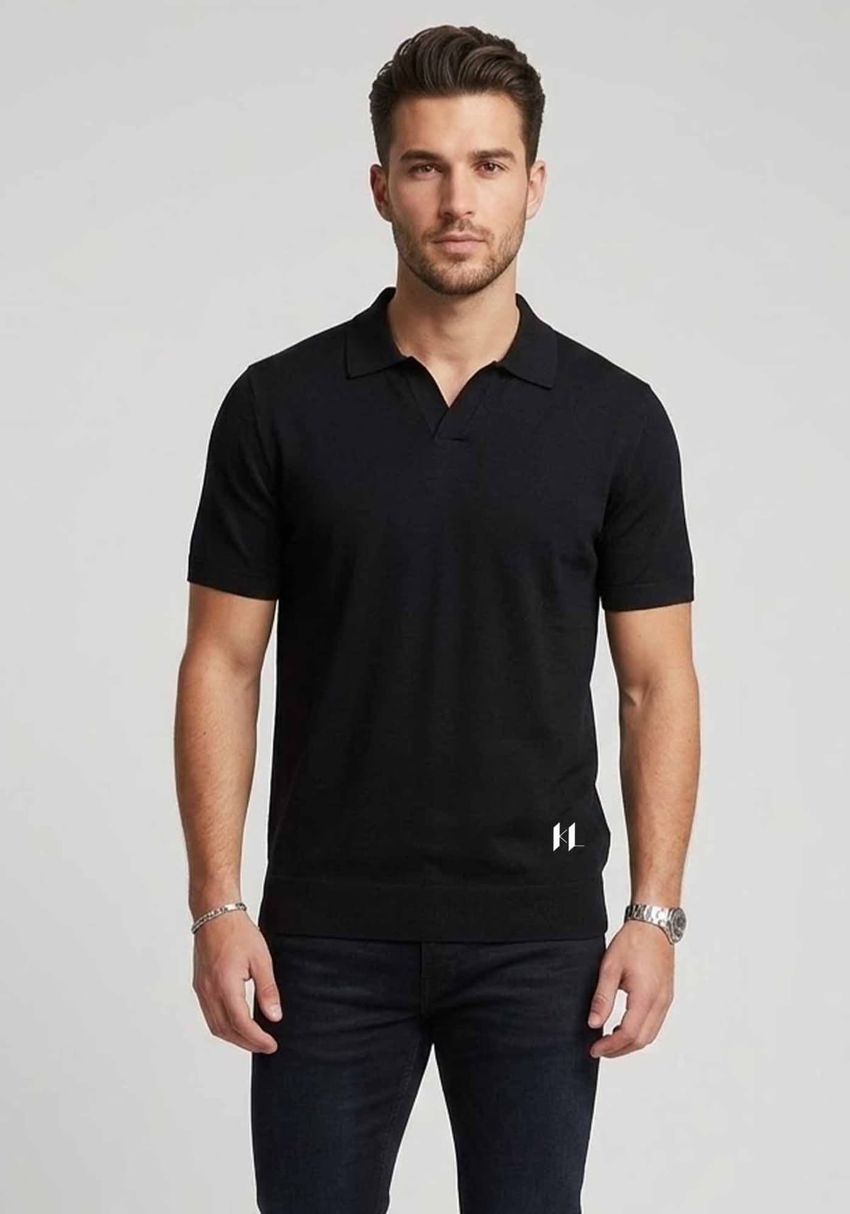 Men's Polo Shirts Karl Lagerfeld Black