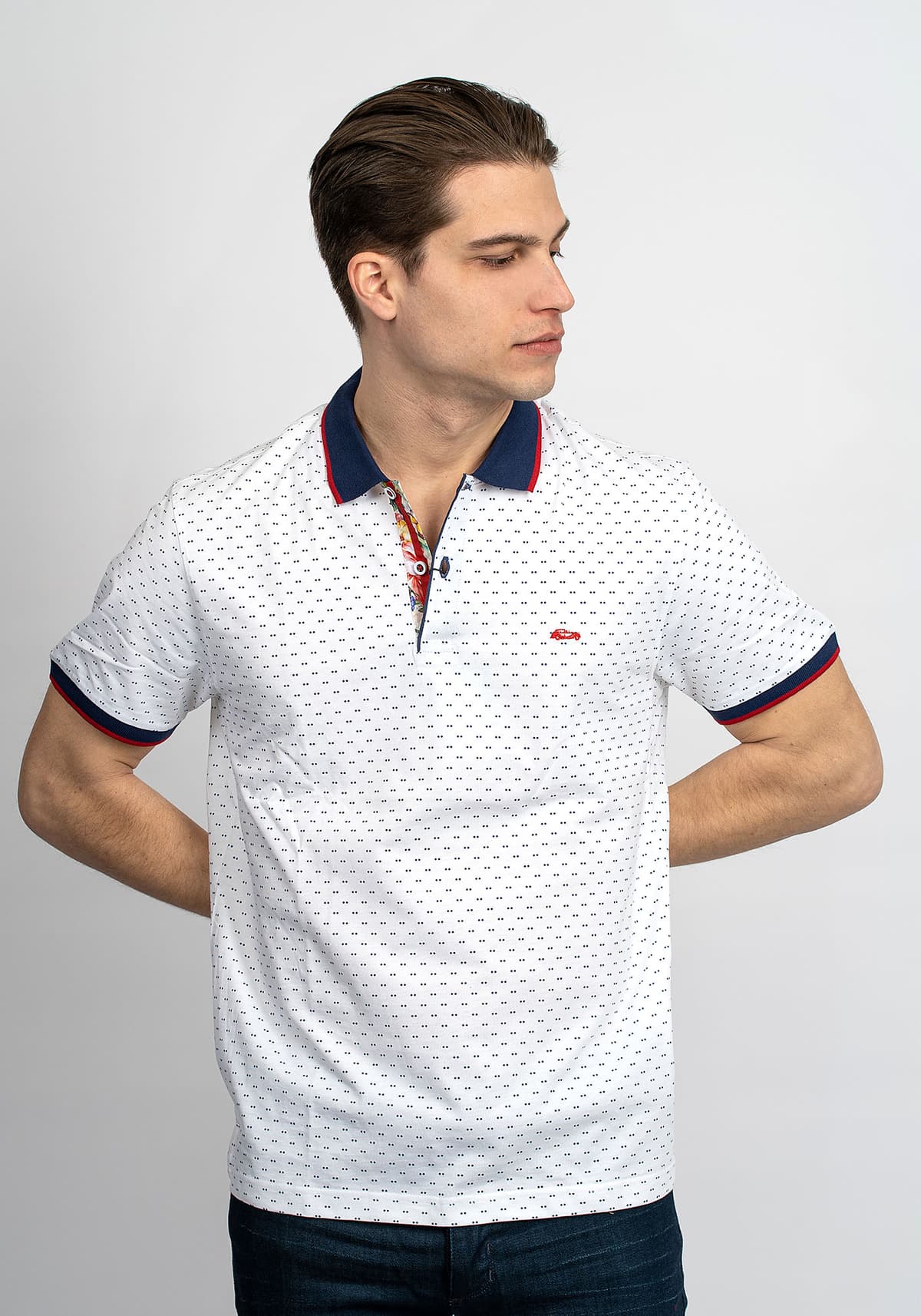 Men's Polo Shirts Dario Beltran White