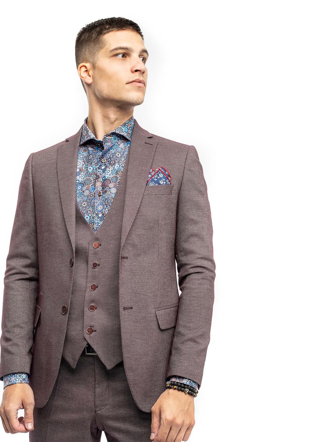 Men's Suits Fragosto Red