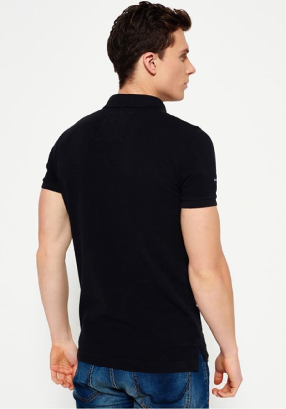 Men's Polo Shirts Superdry Black