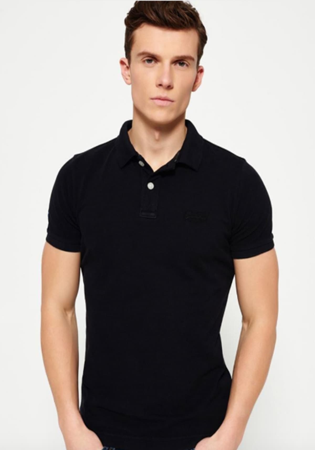 Men's Polo Shirts Superdry Black