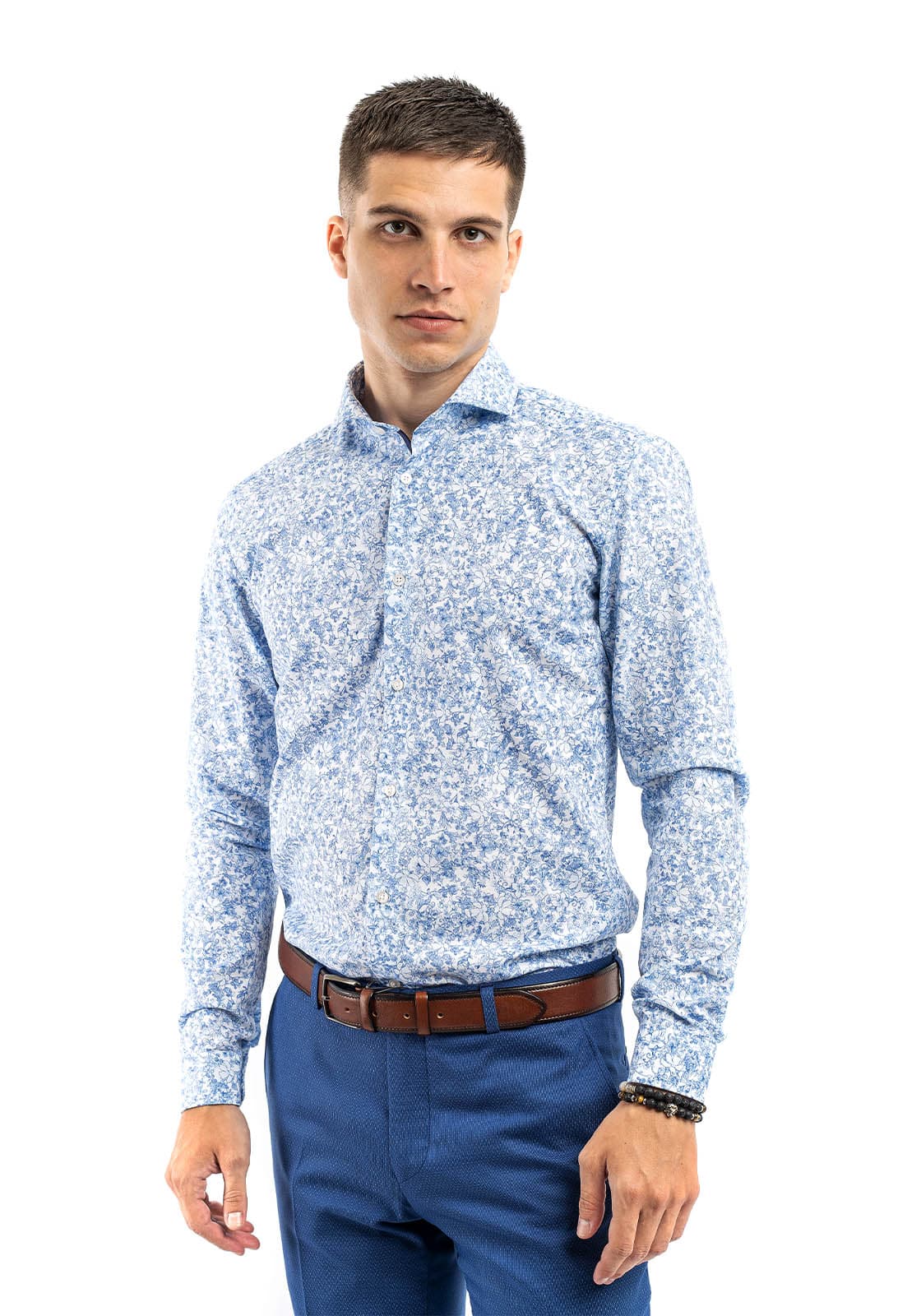 Men's Shirts Fragosto Blue