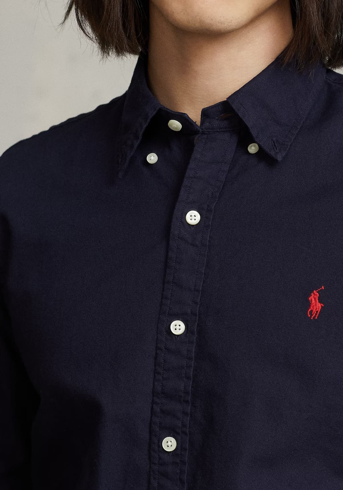 Polo Ralph Lauren Πουκάμισο της σειράς Basic - 710767828 003 Cruise Navy