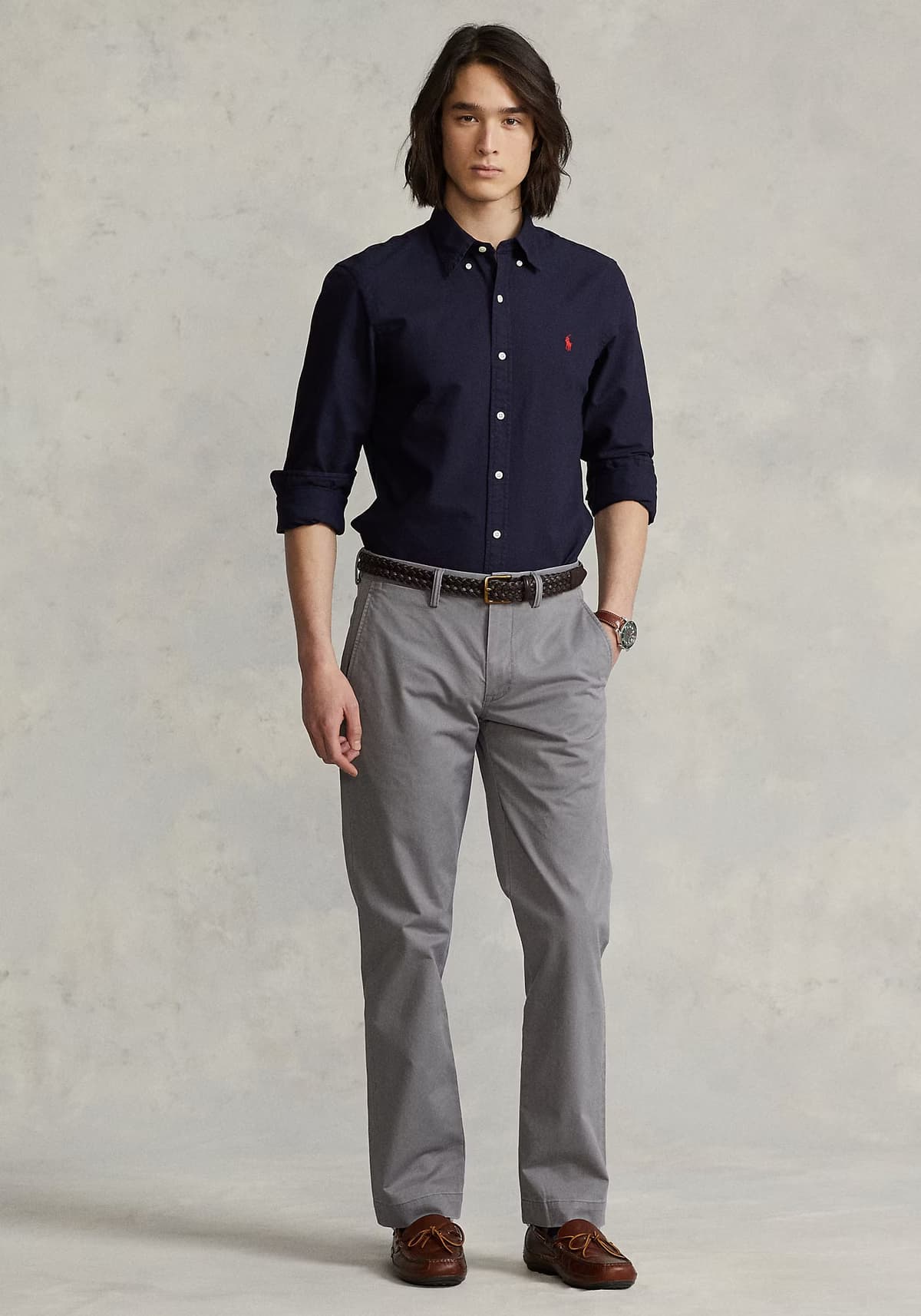 Polo Ralph Lauren Πουκάμισο της σειράς Basic - 710767828 003 Cruise Navy