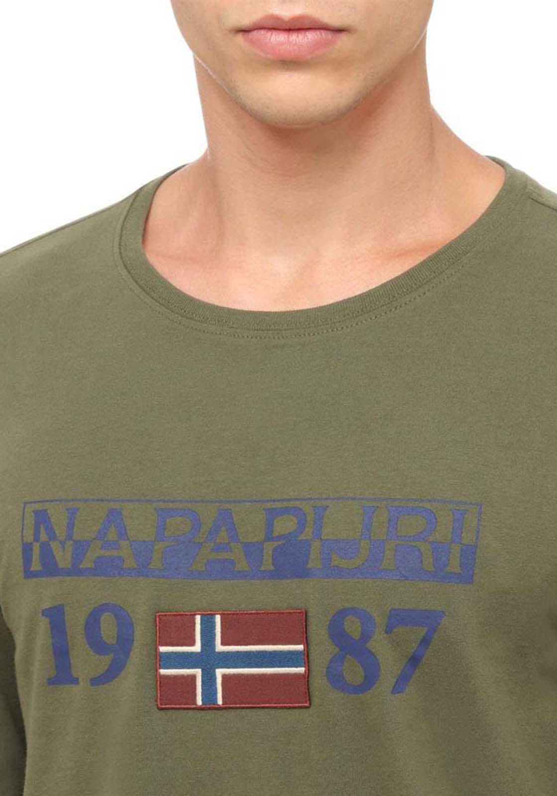 Ανδρική μπλούζα σε κανονική γραμμή - Green Musk GD3