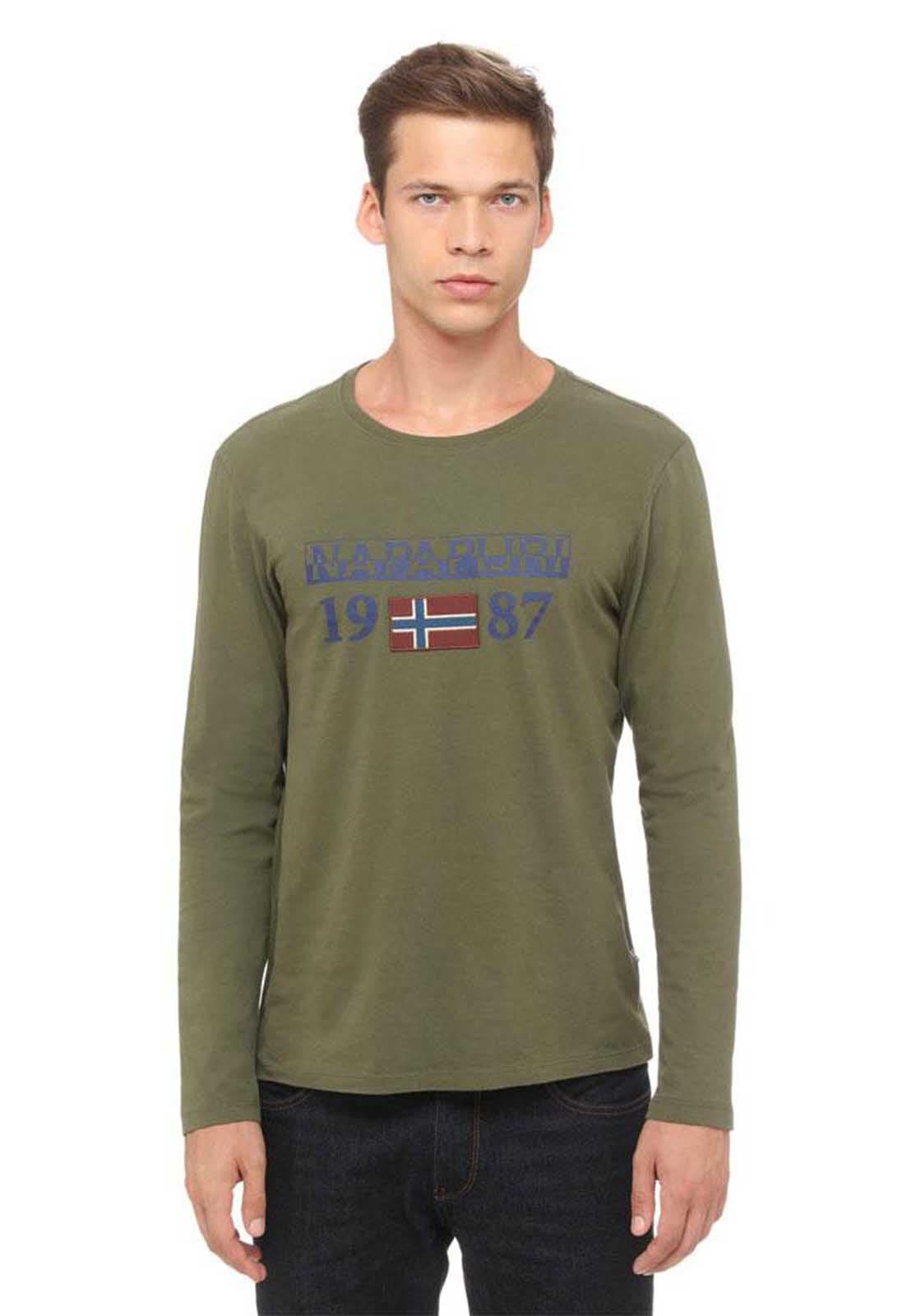 Men's T-Shirts Napapijri Green