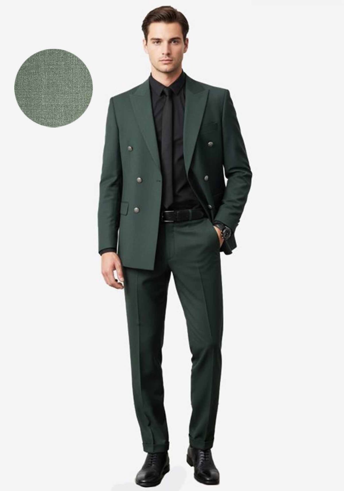 Men's Suits Guy Laroche Green