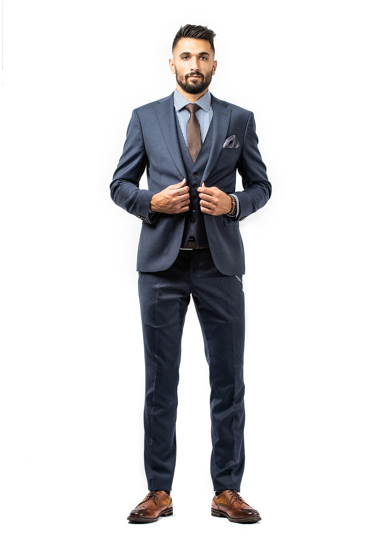 Fragosto Suit Wool - Navy