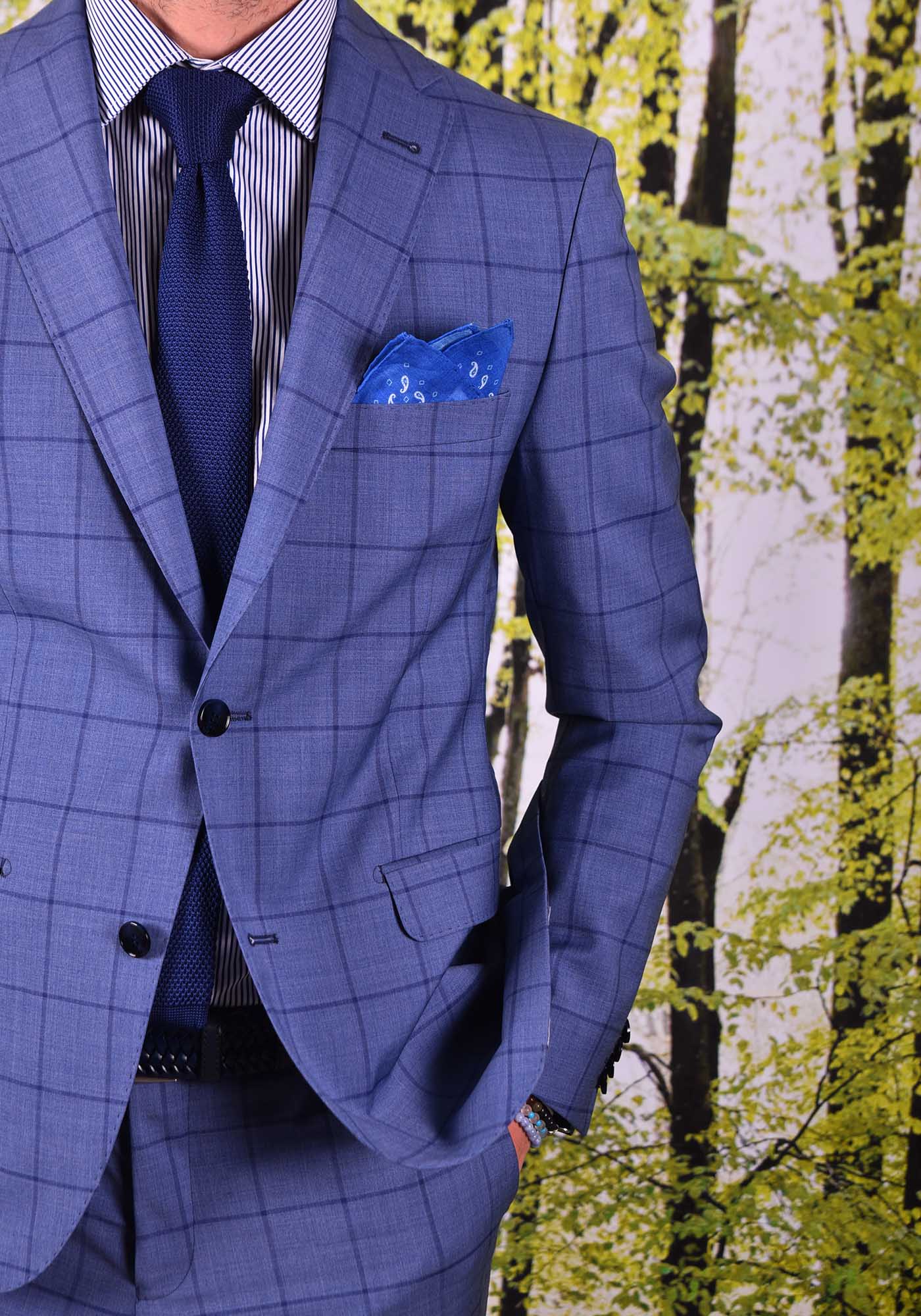 Men's Suits Fragosto Blue