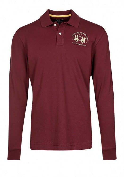 La Martina Polo της σειράς Basic - KMP004 Cherry