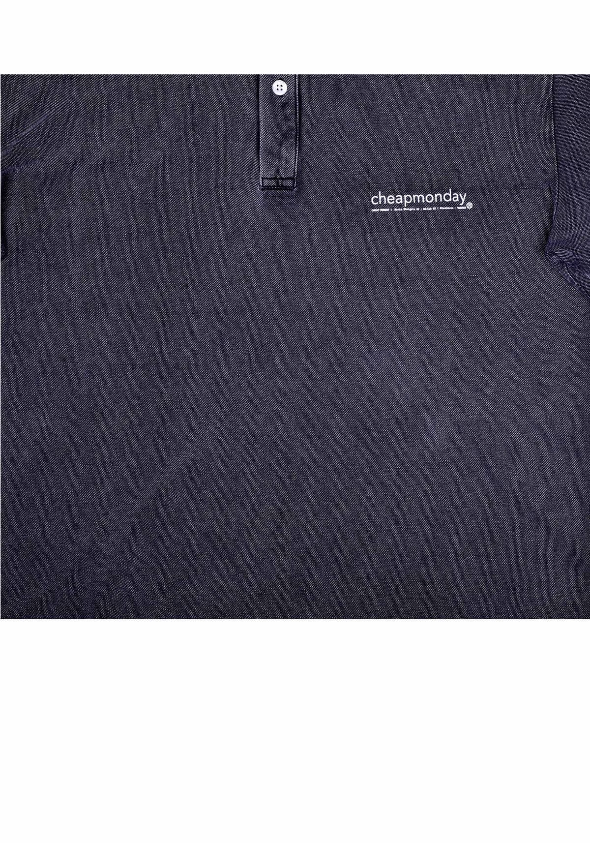 Cheap Monday Polo T-Shirt - Washed Black