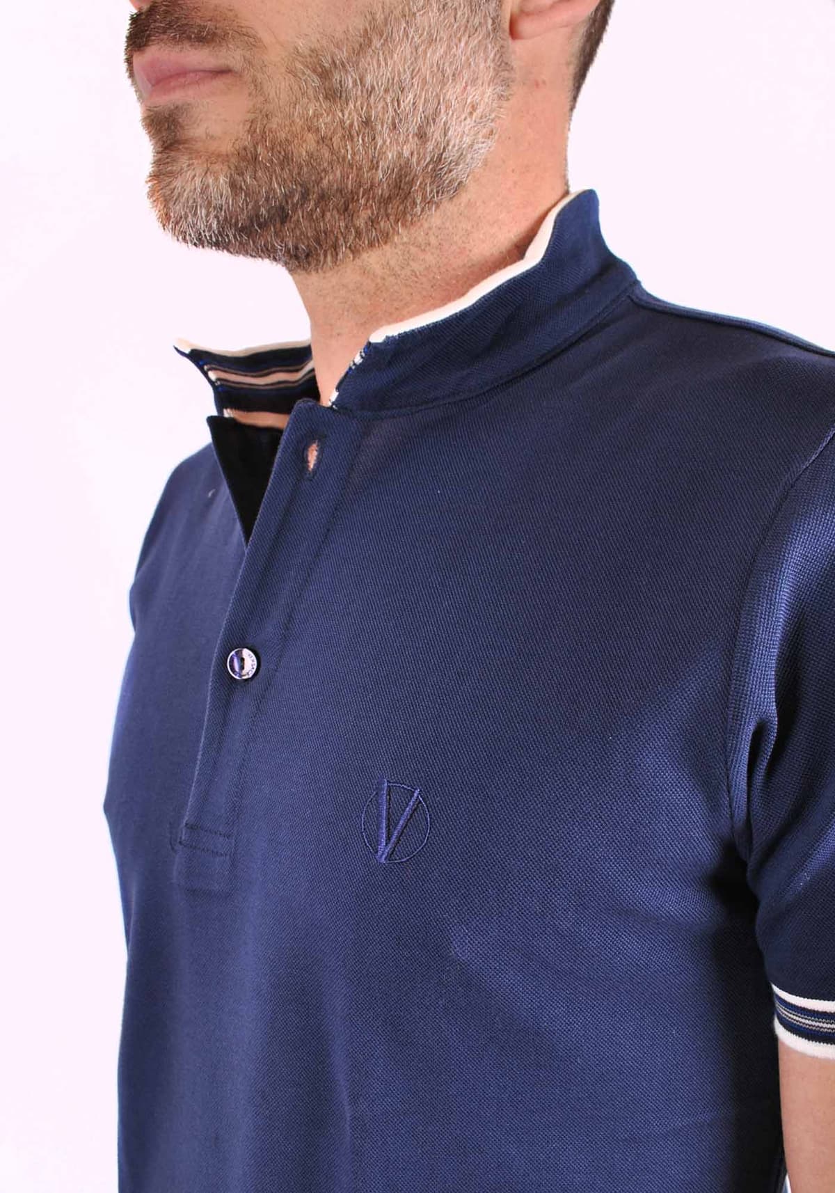 Men's Polo Shirts Versace Collection Blue