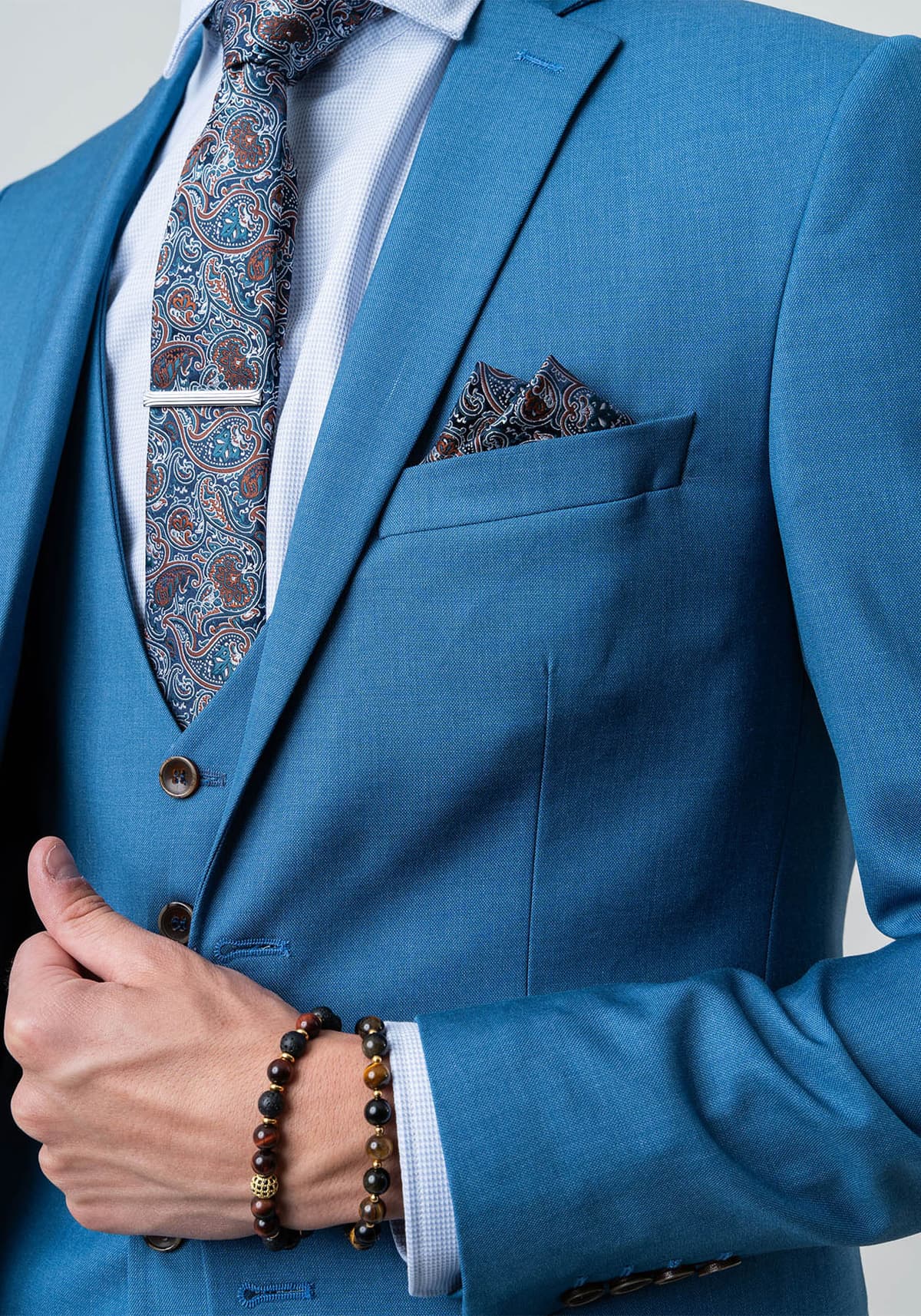 Fragosto 3 Pieces Κοστούμι της σειράς Maine - FRS2323 6010 020 023 Curious Blue