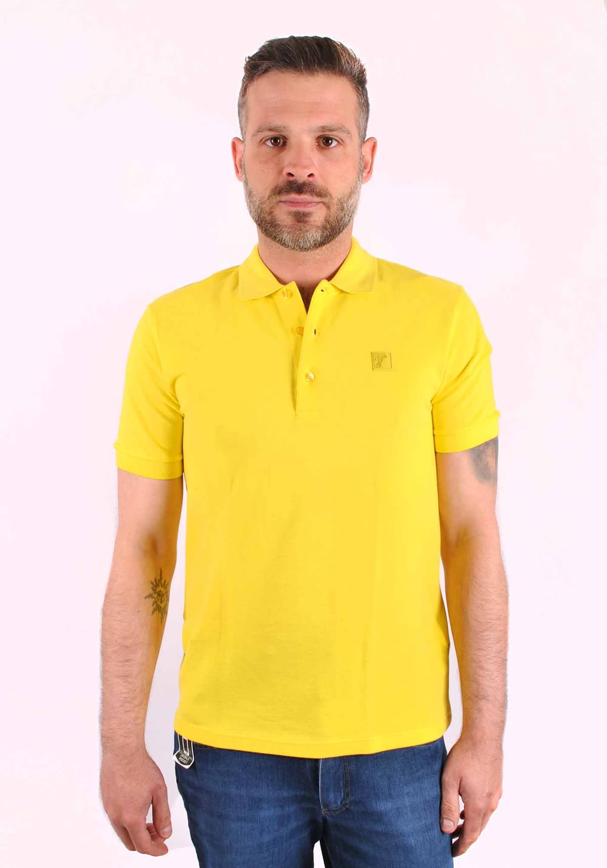 Men's Polo Shirts Versace Collection Yellow