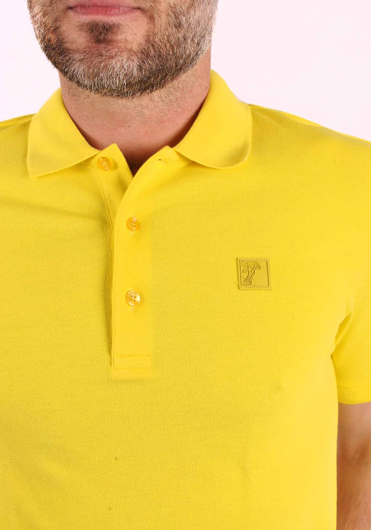 Men's Polo Shirts Versace Collection Yellow