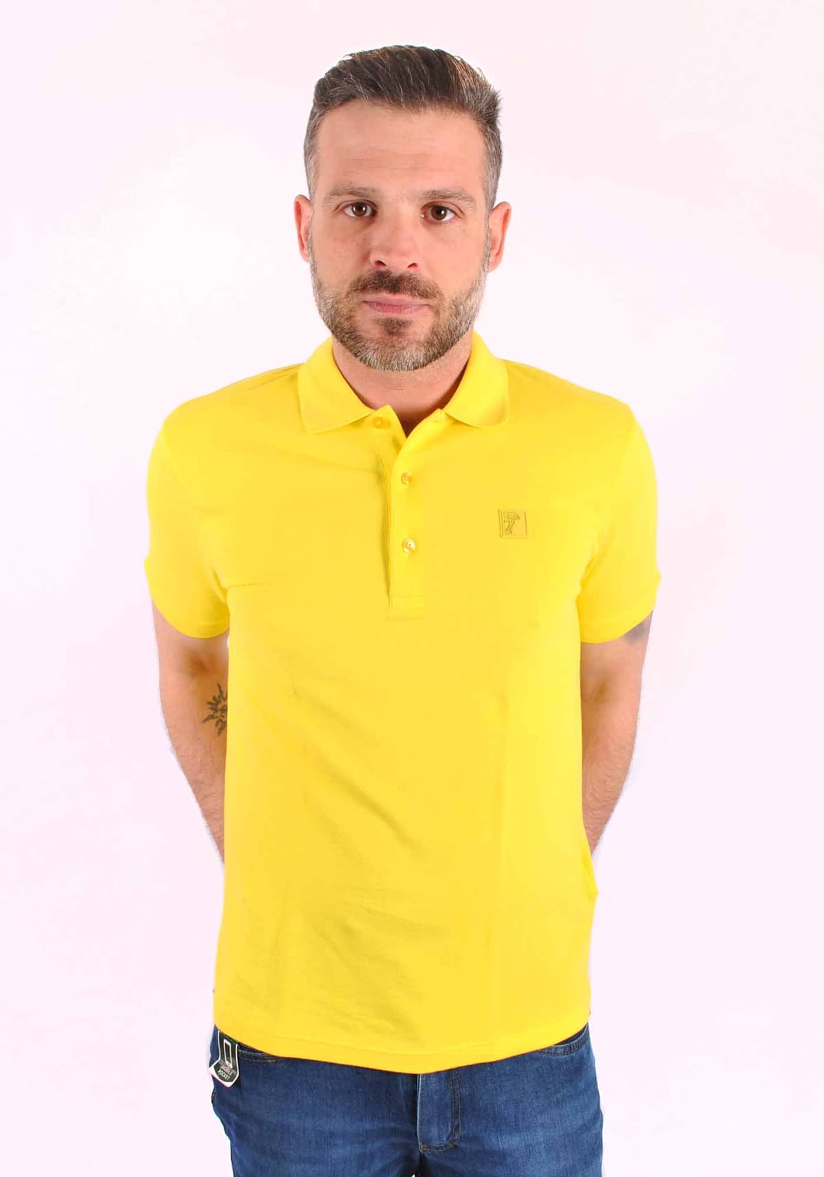 Men's Polo Shirts Versace Collection Yellow
